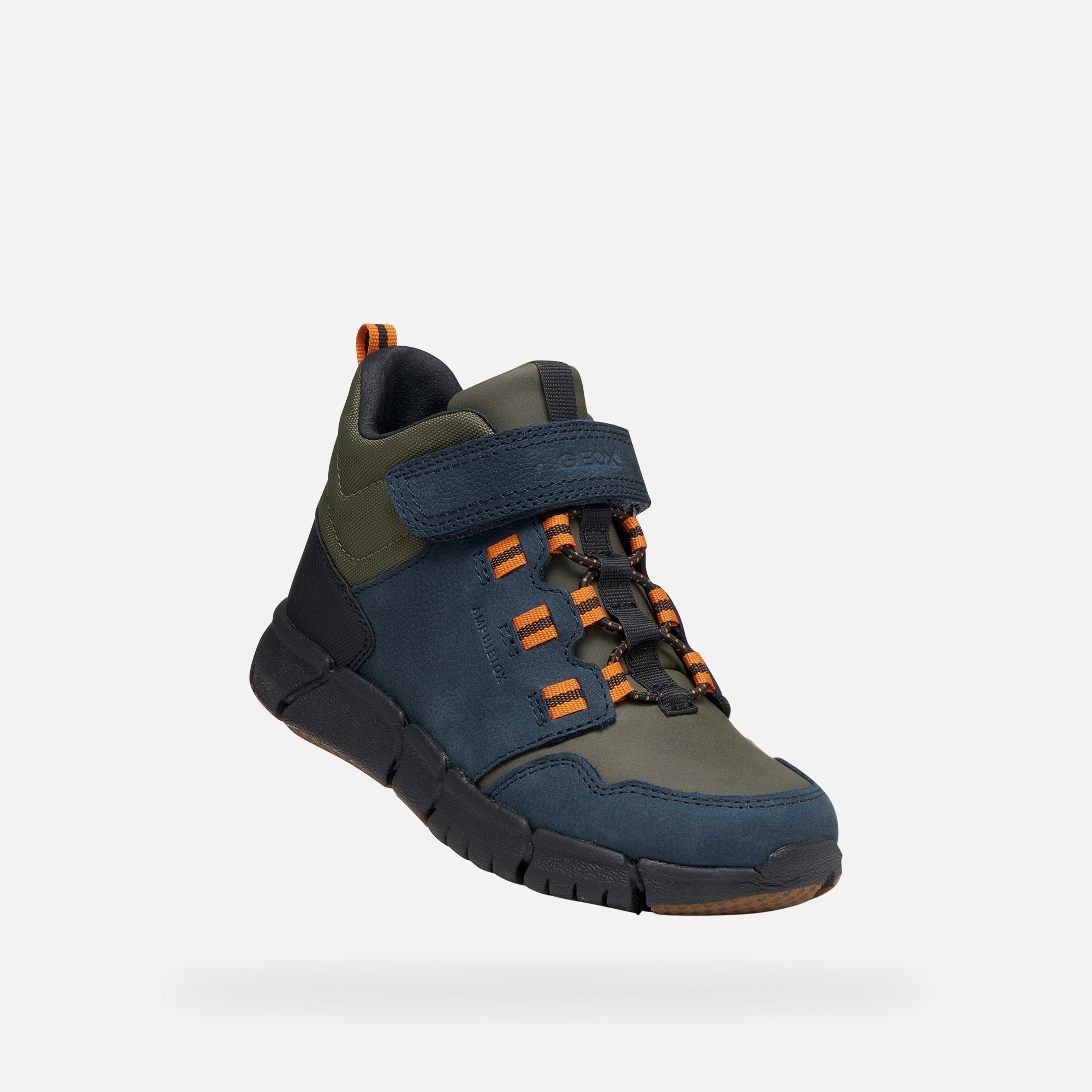 Granatowe buty za kostkę chłopięce Geox Flexyper B ABX - 005