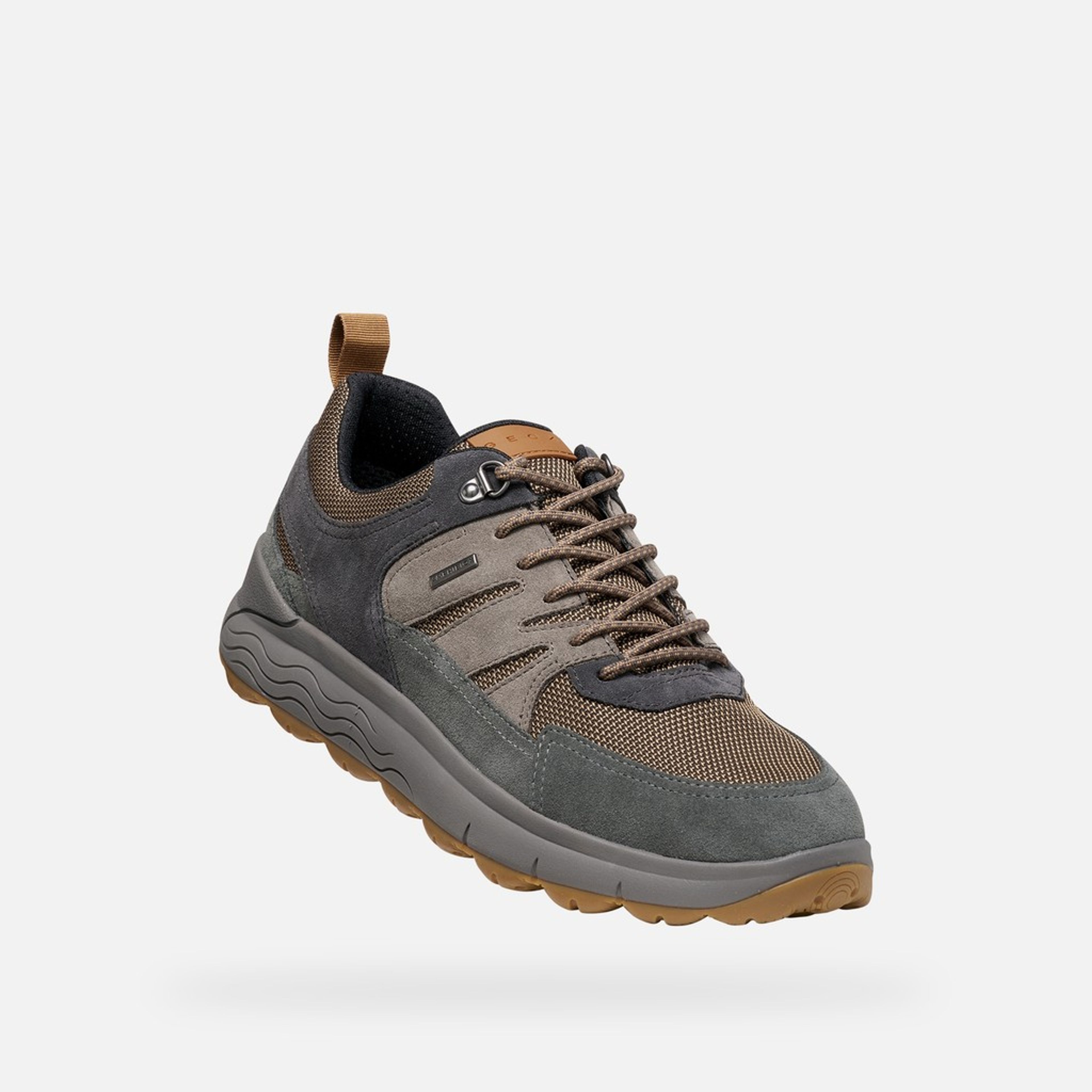 Szare męskie sneakersy Geox Spherica 4X4 B ABX - 005