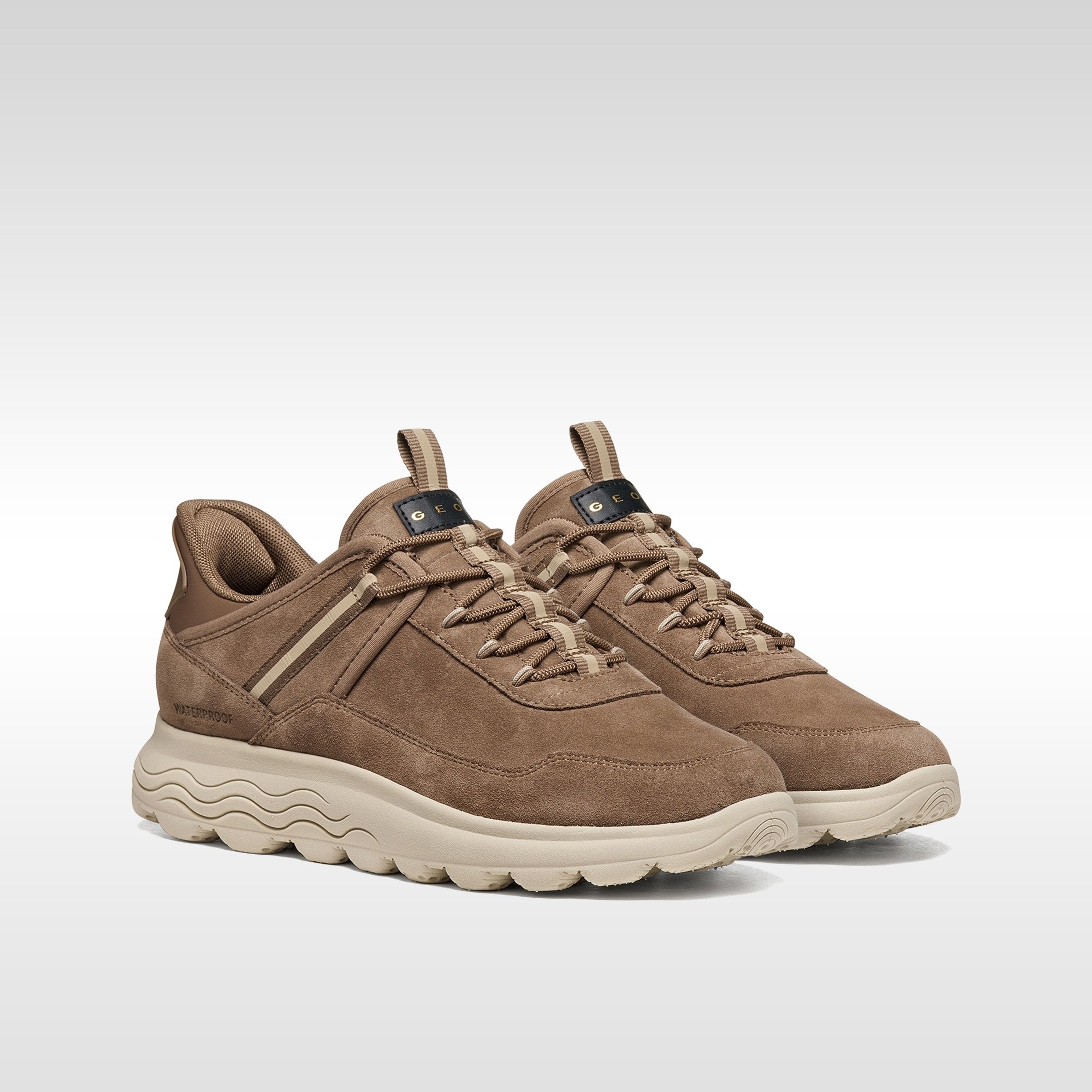 Hnedé dámske tenisky Geox Spherica Plus WPF - 009
