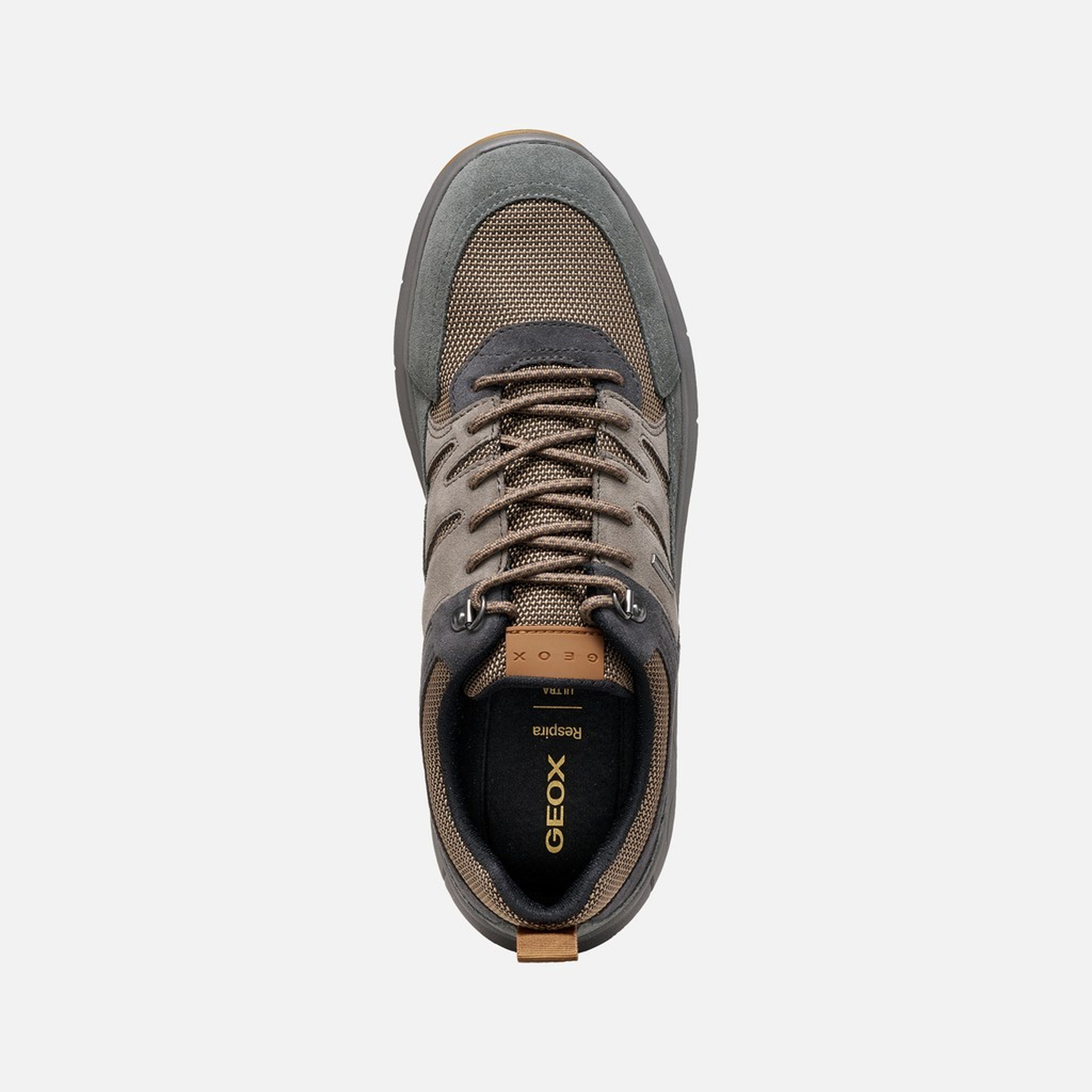 Szare męskie sneakersy Geox Spherica 4X4 B ABX - 006