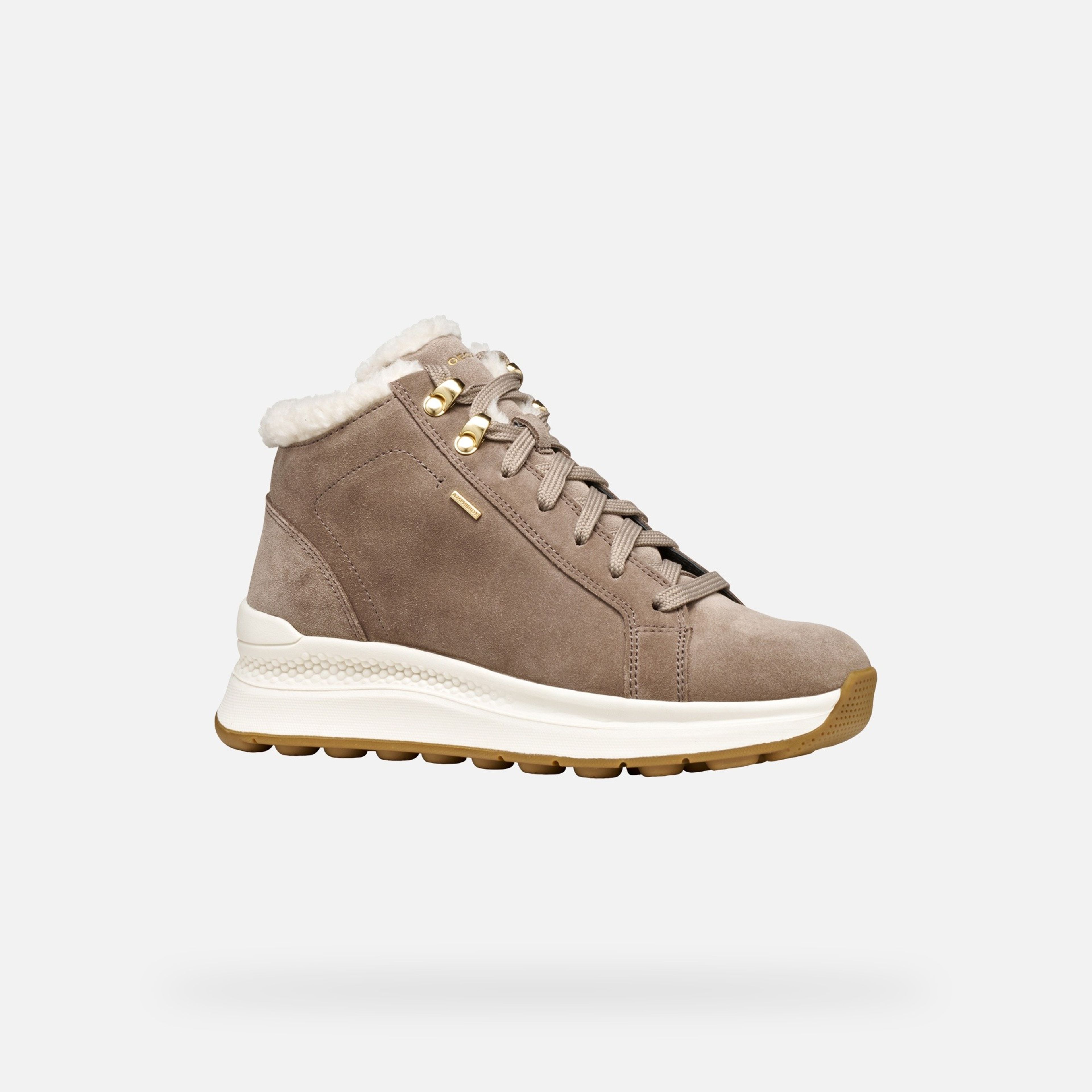 Sneakers maro închis pentru femei Geox Spherica Actif X2 - 004
