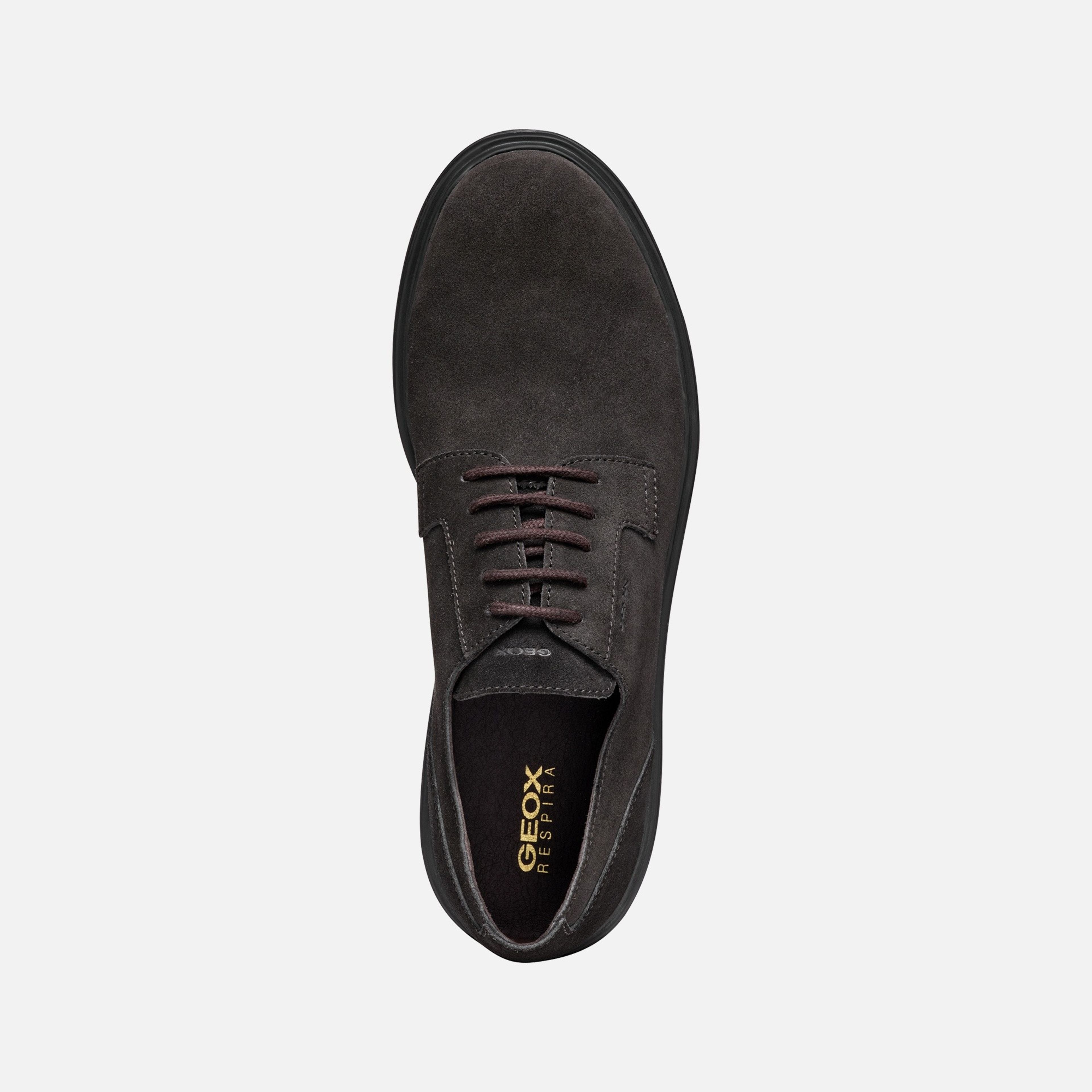 Ciemnobrązowe męskie buty wizytowe Geox Ottavio - 006