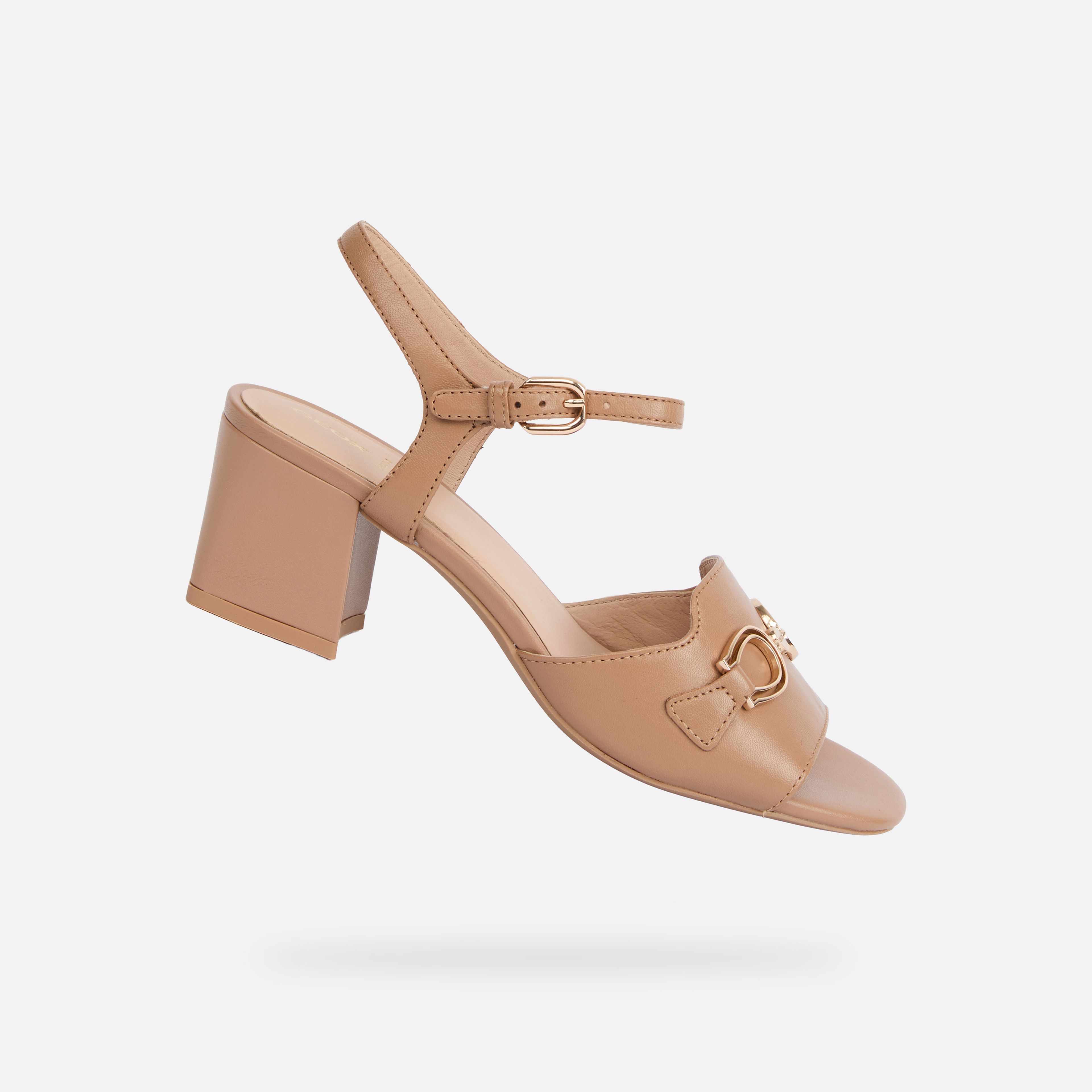 Béžové dámske sandále Geox New Eraklia 50