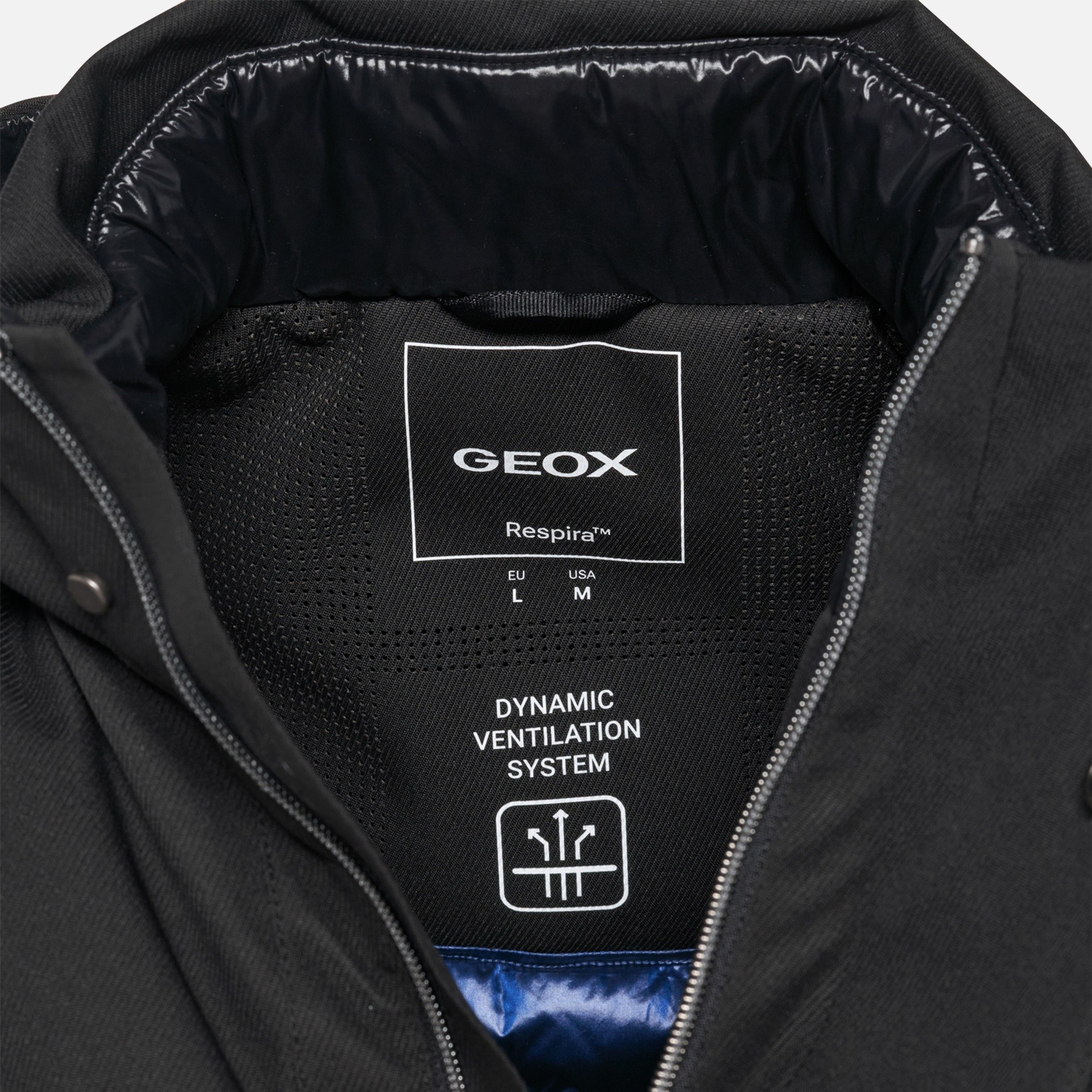 Čierna pánska bunda Geox Aerantis - 009