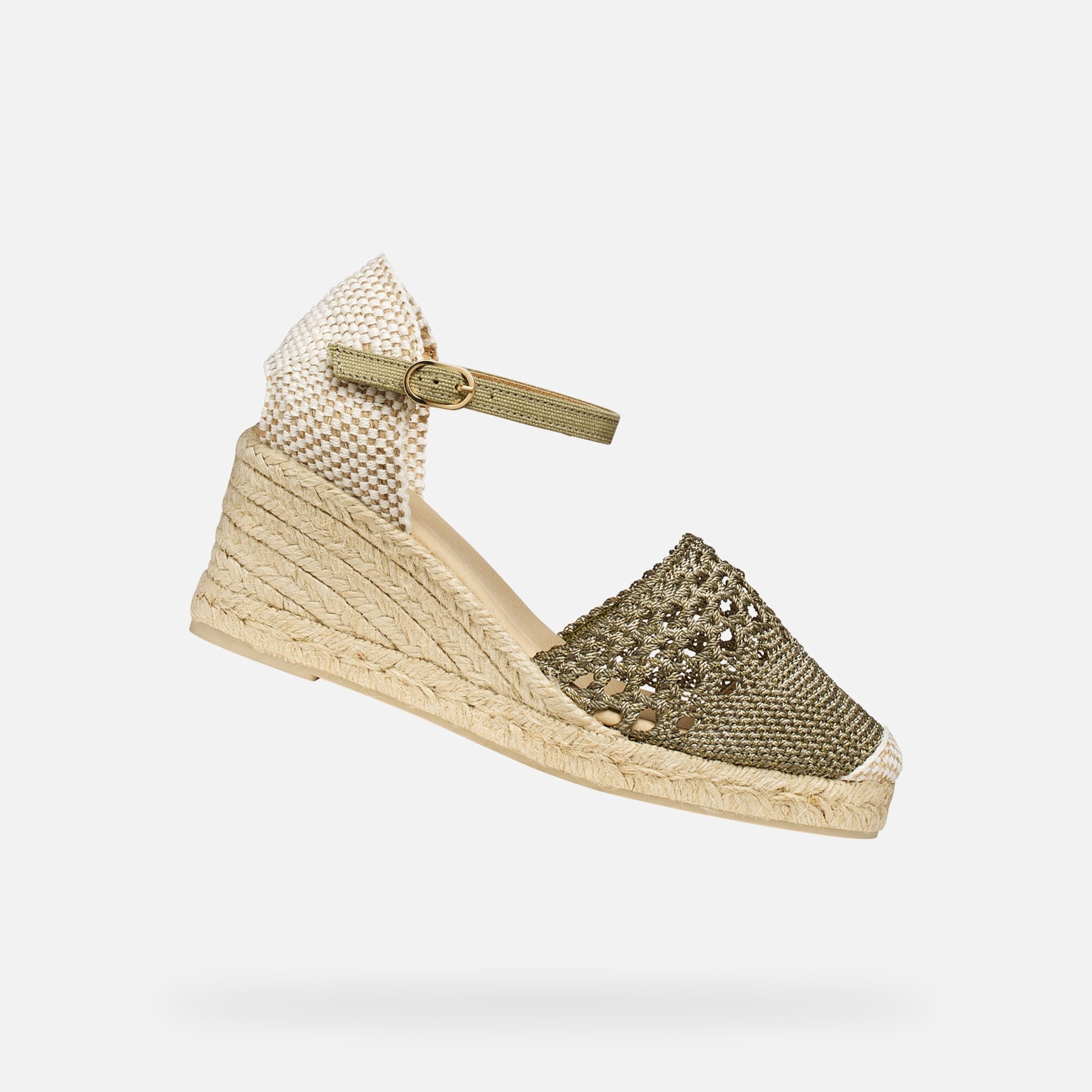 Zelené dámské sandály Geox Gelsa Low