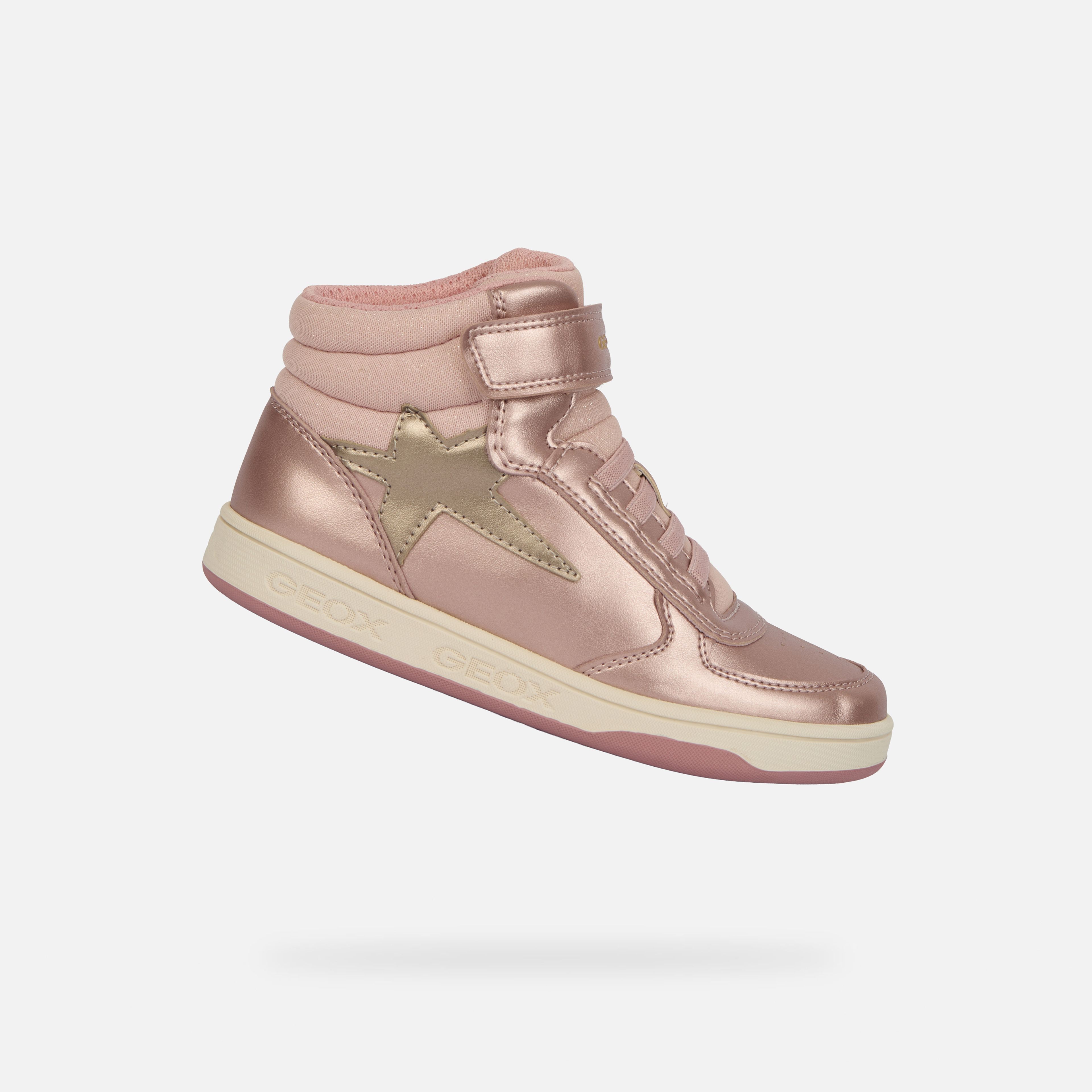 Różowe dziewczęce sneakersy Geox Maltin