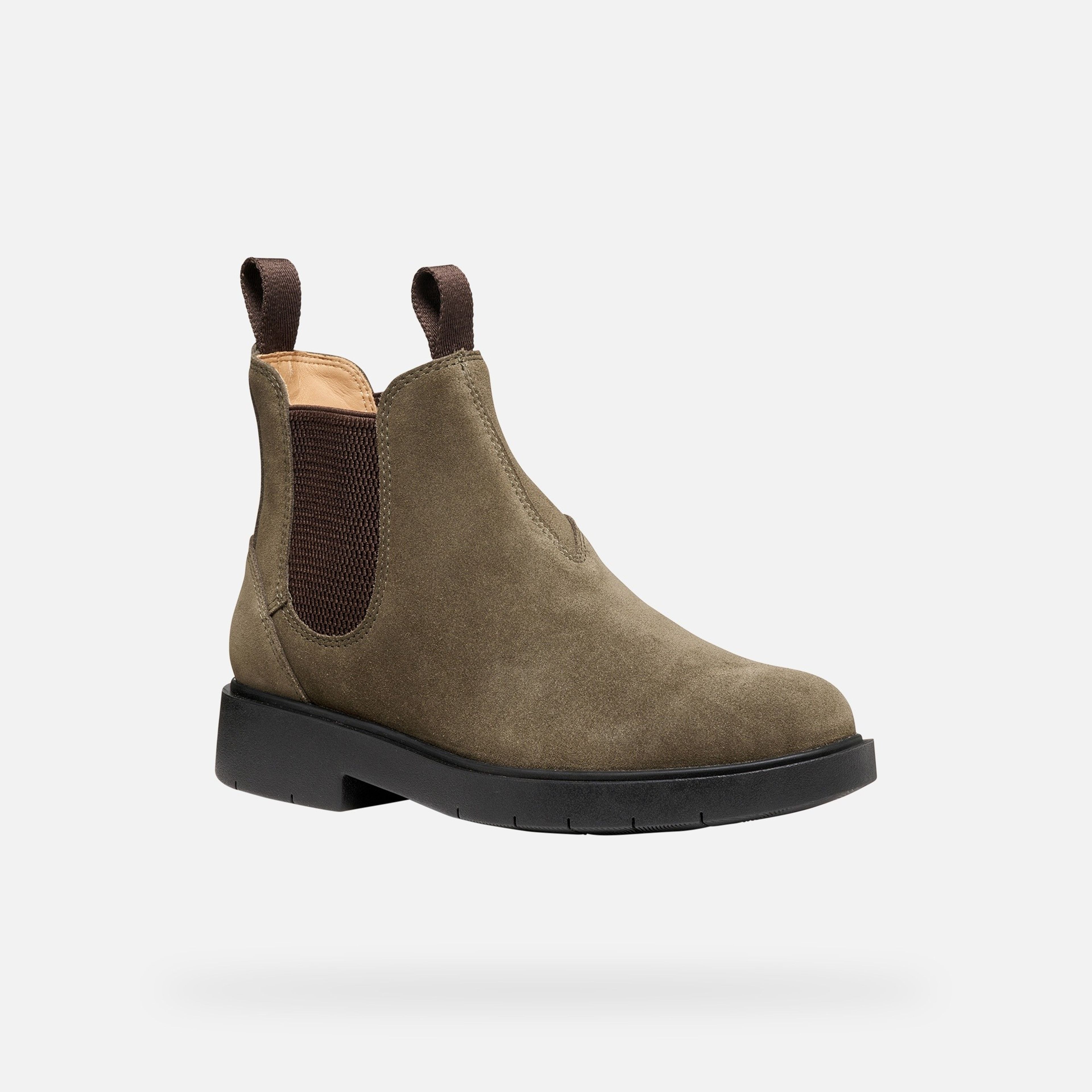 Khaki dámska členková obuv Geox Spherica Ec1 - 003