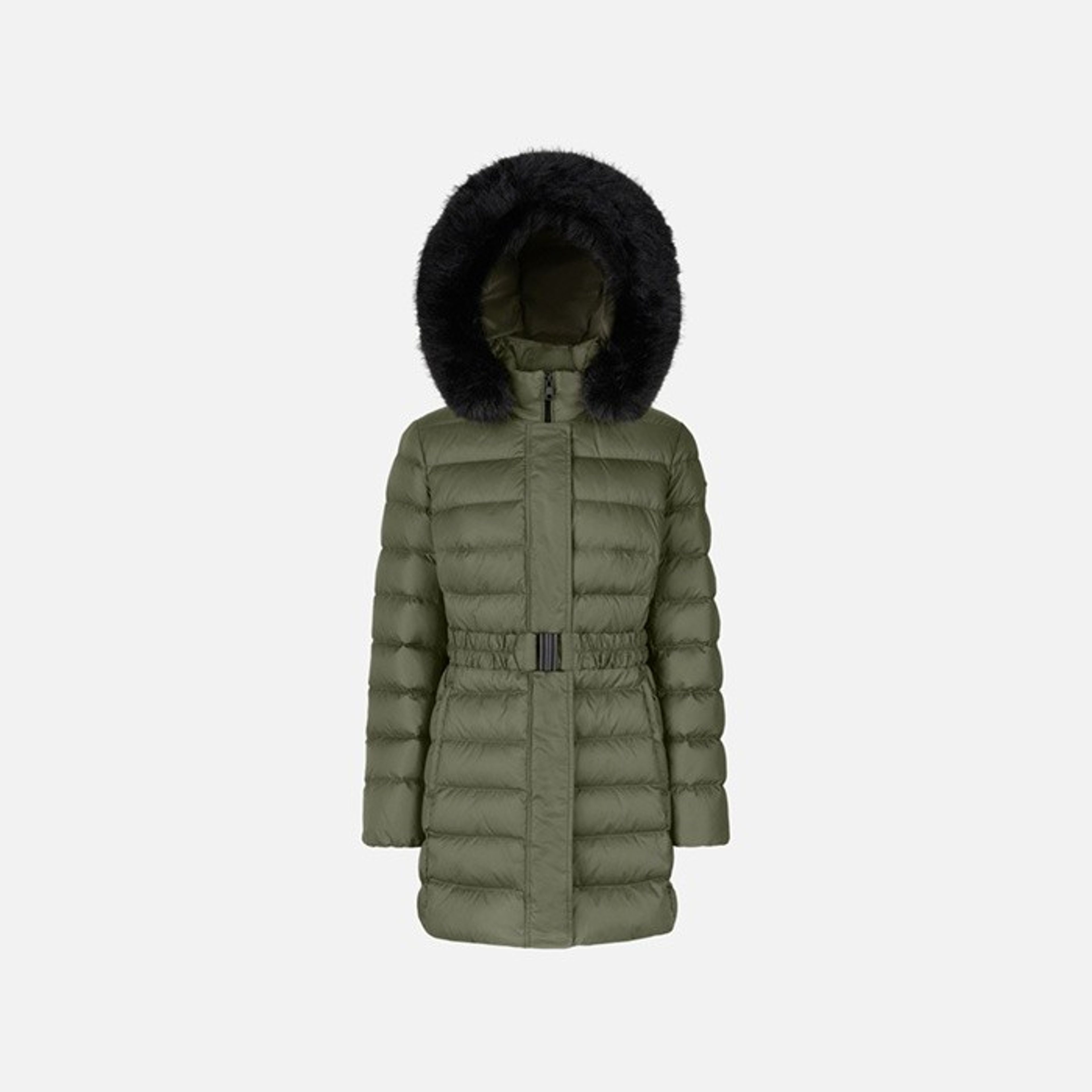 Khaki damska kurtka puchowa Geox Catria - 011