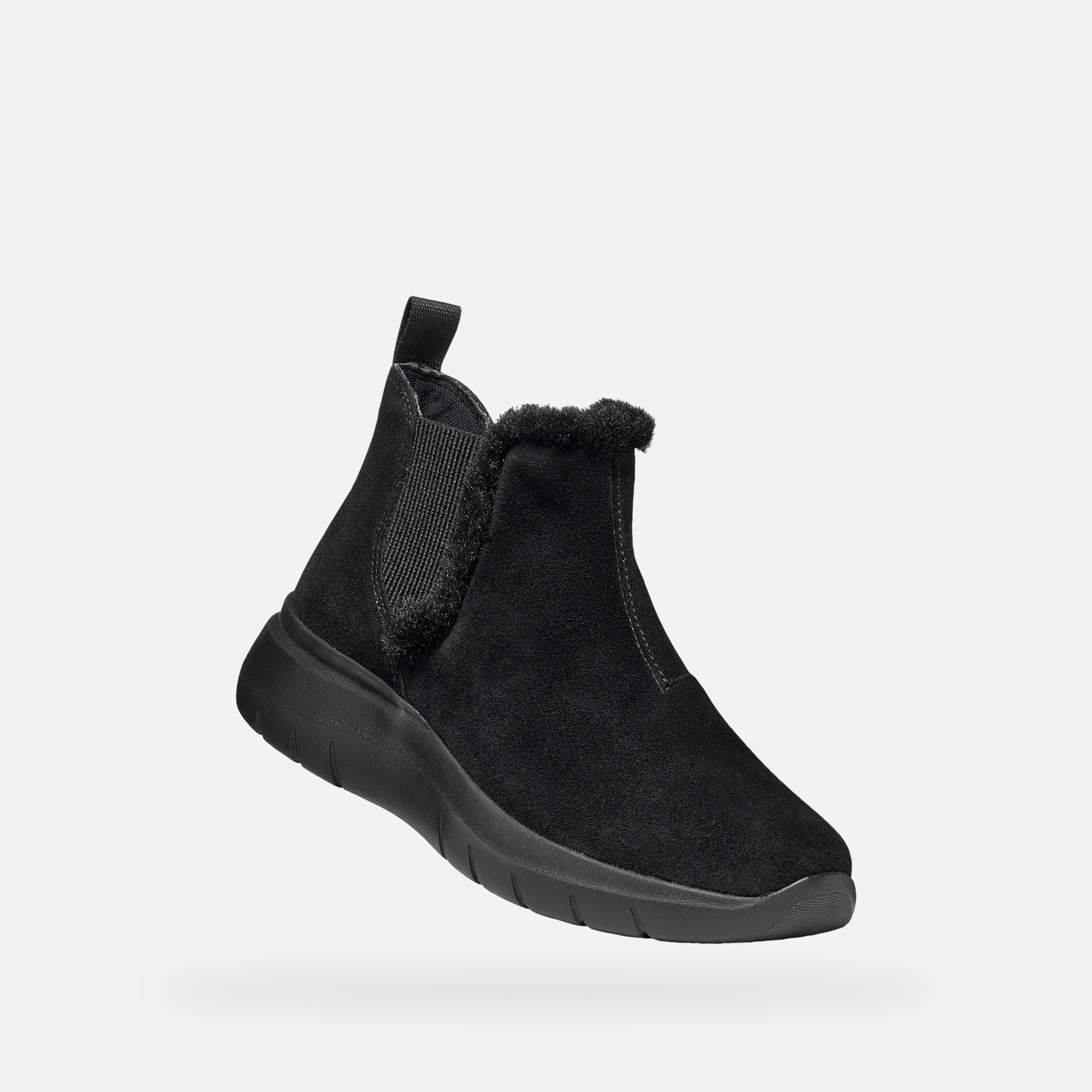 Čierna dámska členková obuv Geox Plummery - 005