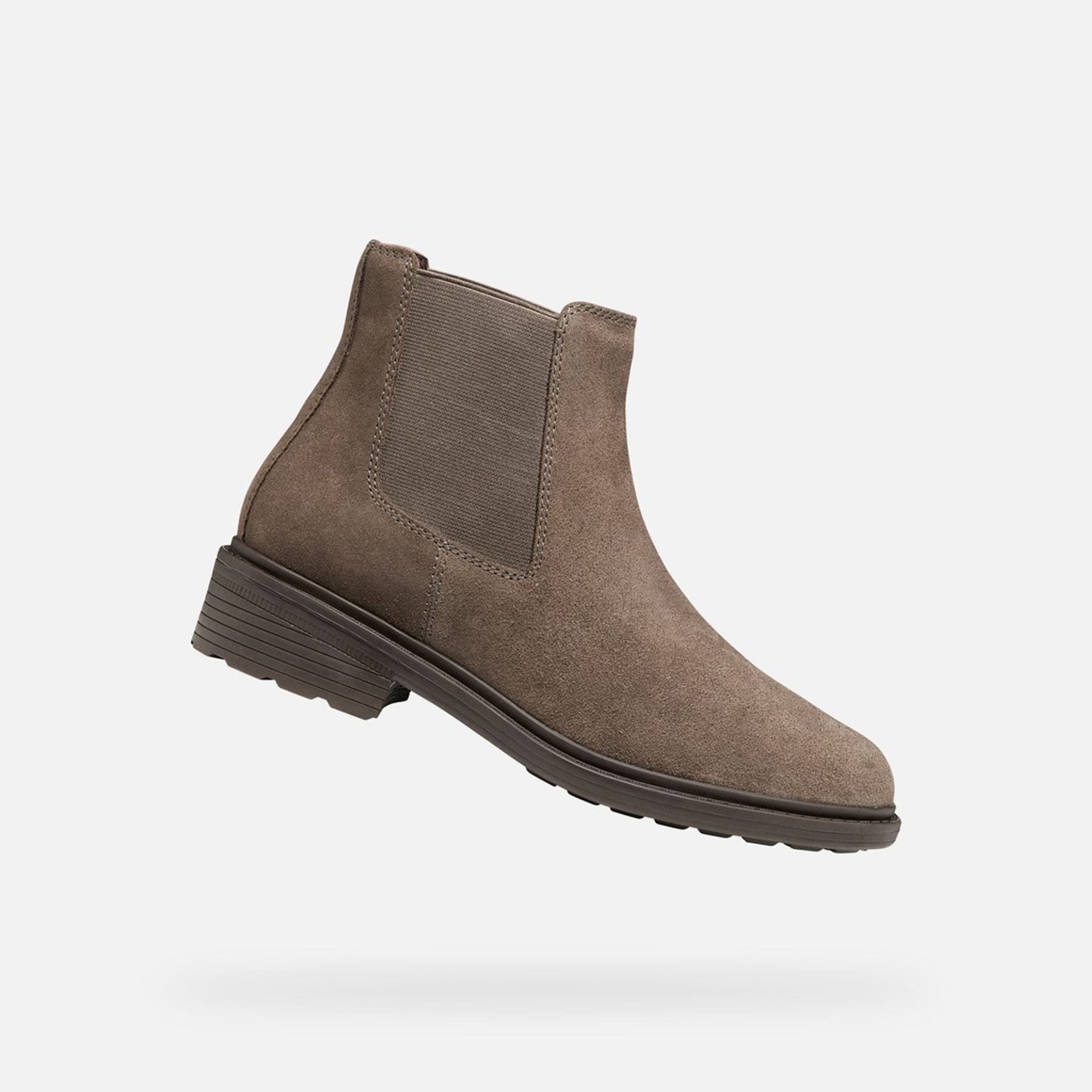Tmavě hnědá dámská kotníková obuv Geox Walk Pleasure - 001