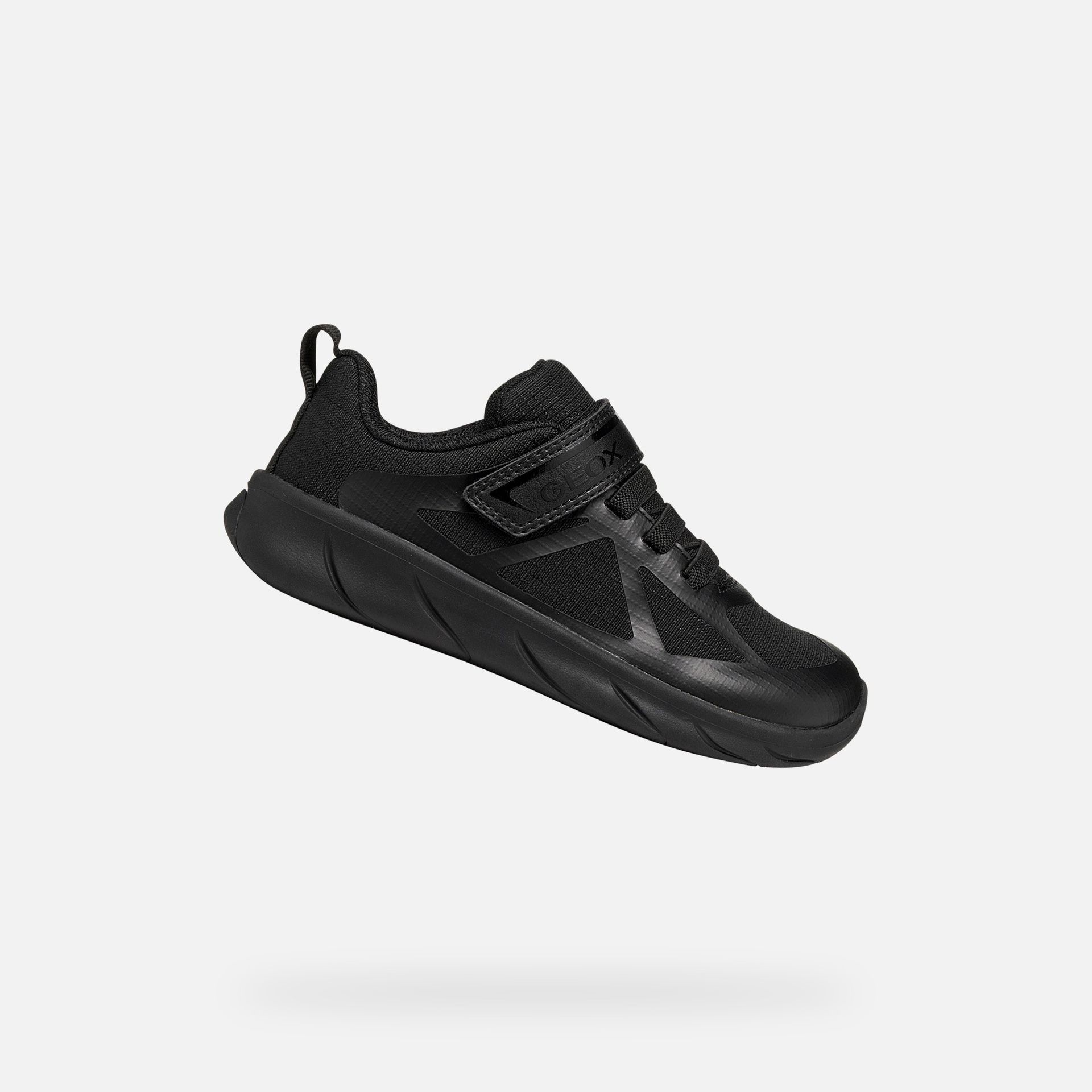 Czarne chłopięce sneakersy barefoot Geox Foot-run - 001