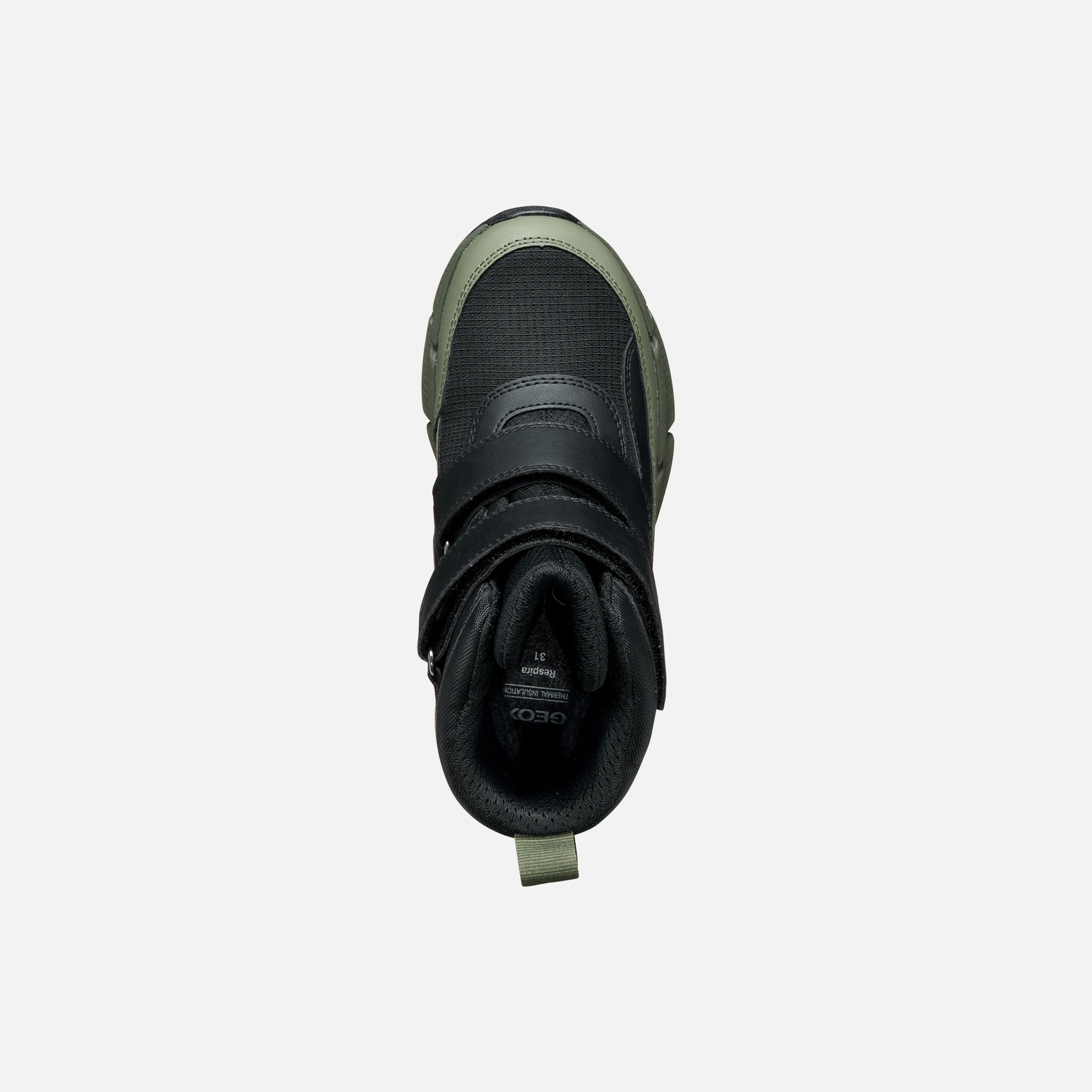 Zelená chlapčenská členková obuv Geox Flexyper Plus - 006