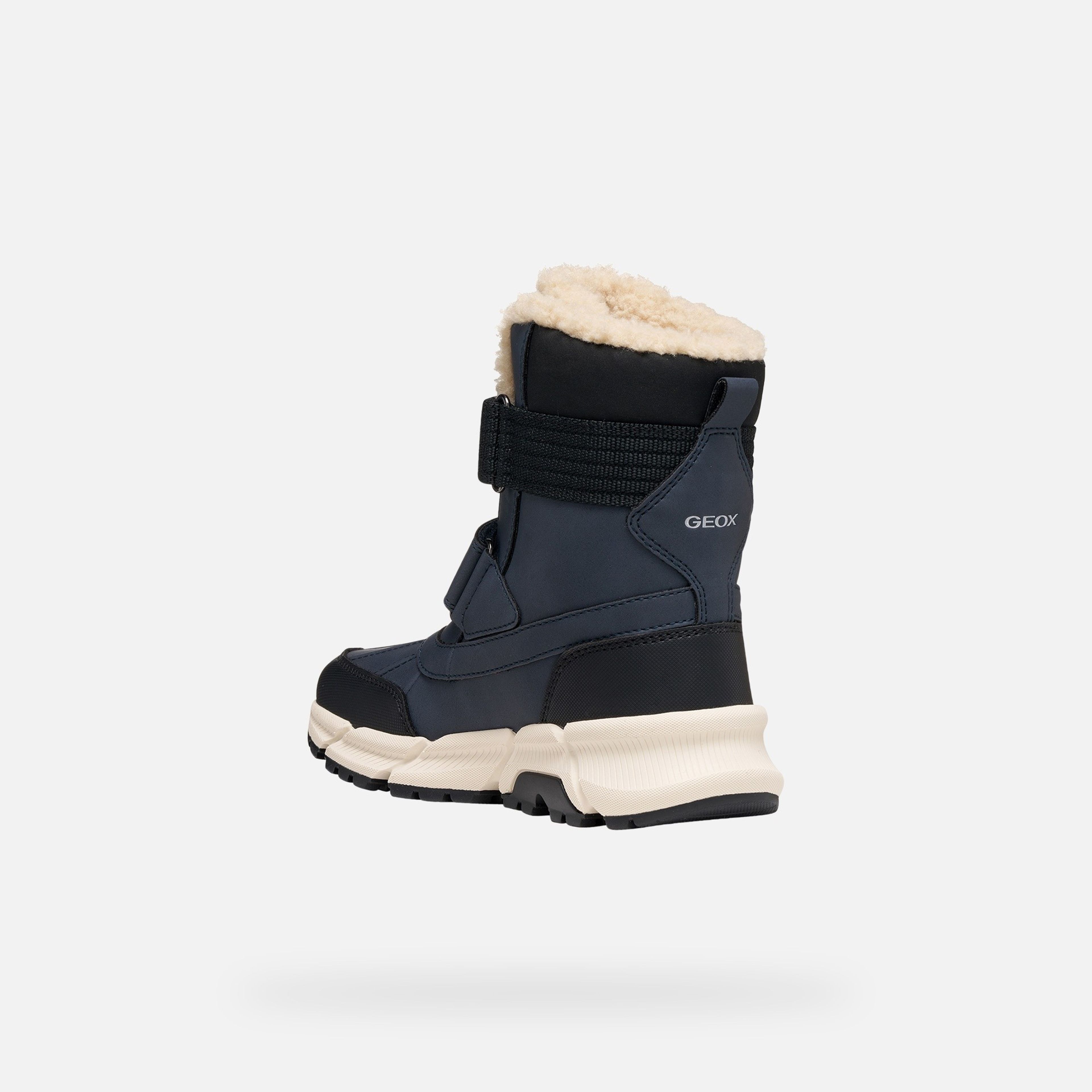 Tmavomodrá chlapčenská členková obuv Geox Flexyper Plus - 004