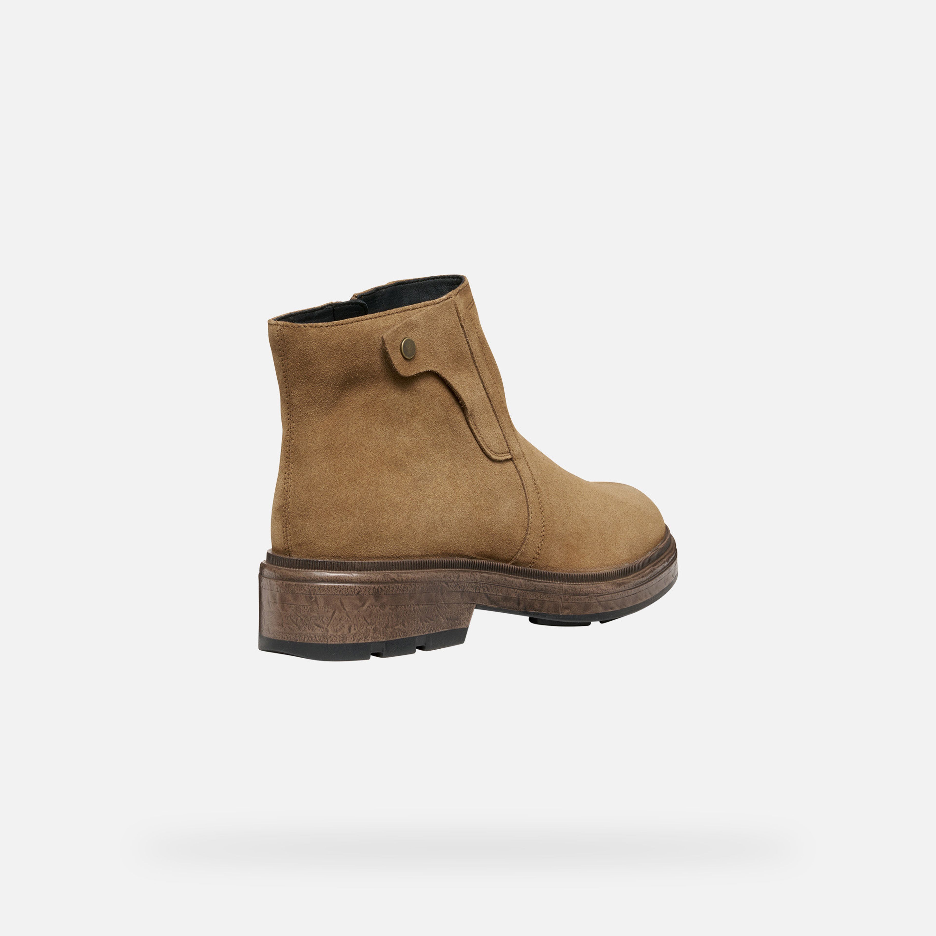 Hnědá dámská kotníková obuv Geox Swelen - 005