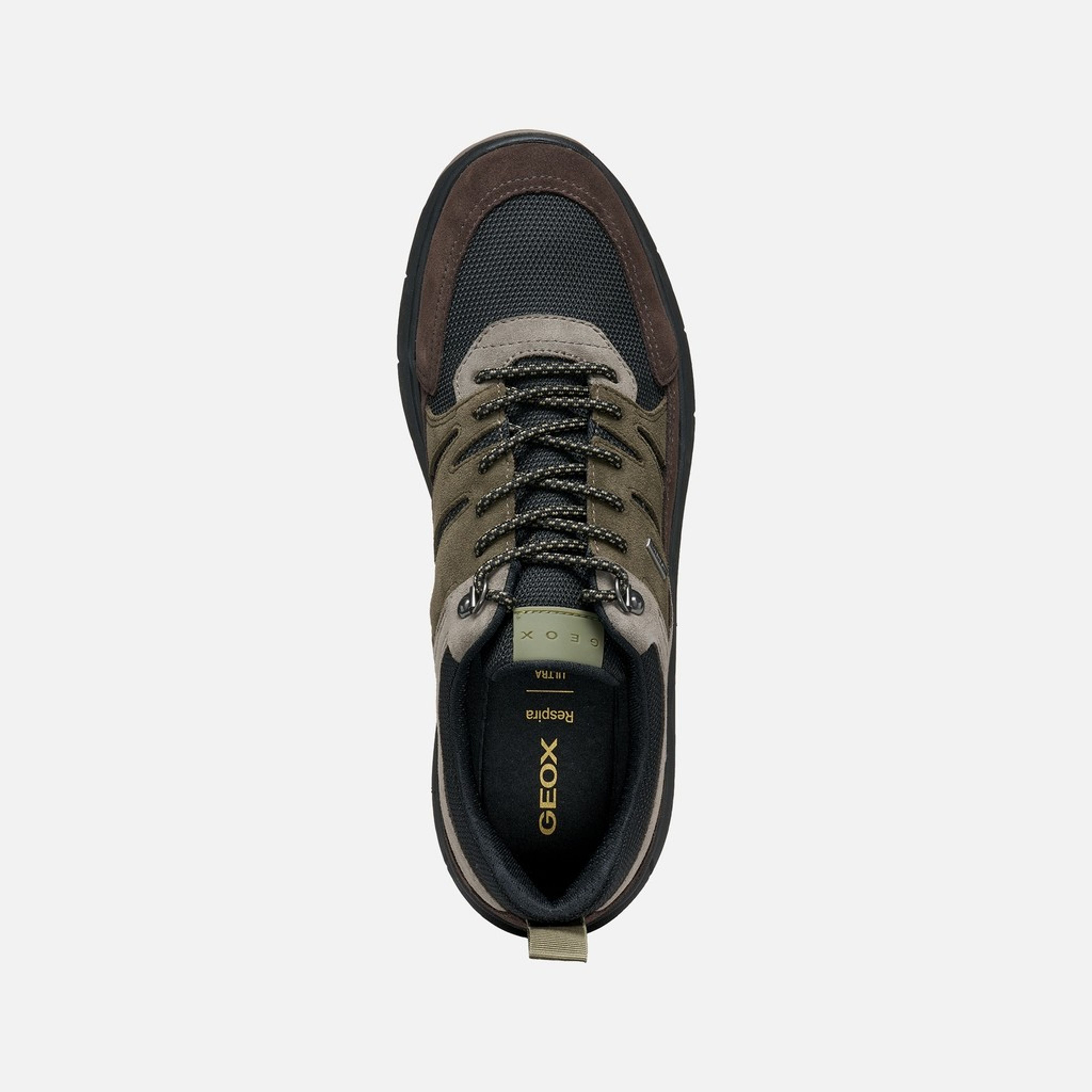 Ciemnobrązowe męskie sneakersy Geox Spherica 4X4 B ABX - 006