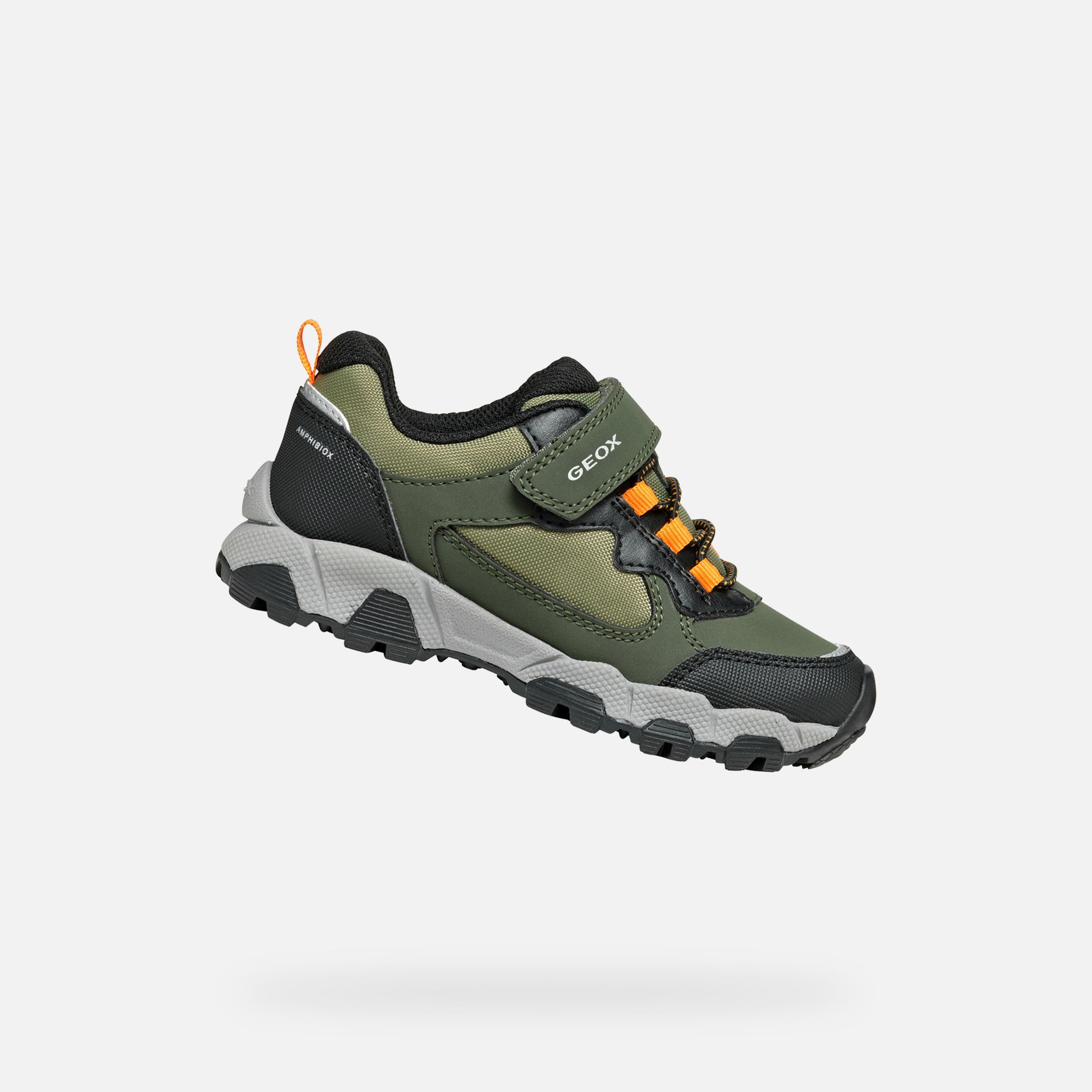 Zielone chłopięce sneakersy Geox Magnetar Boy B ABX - 001
