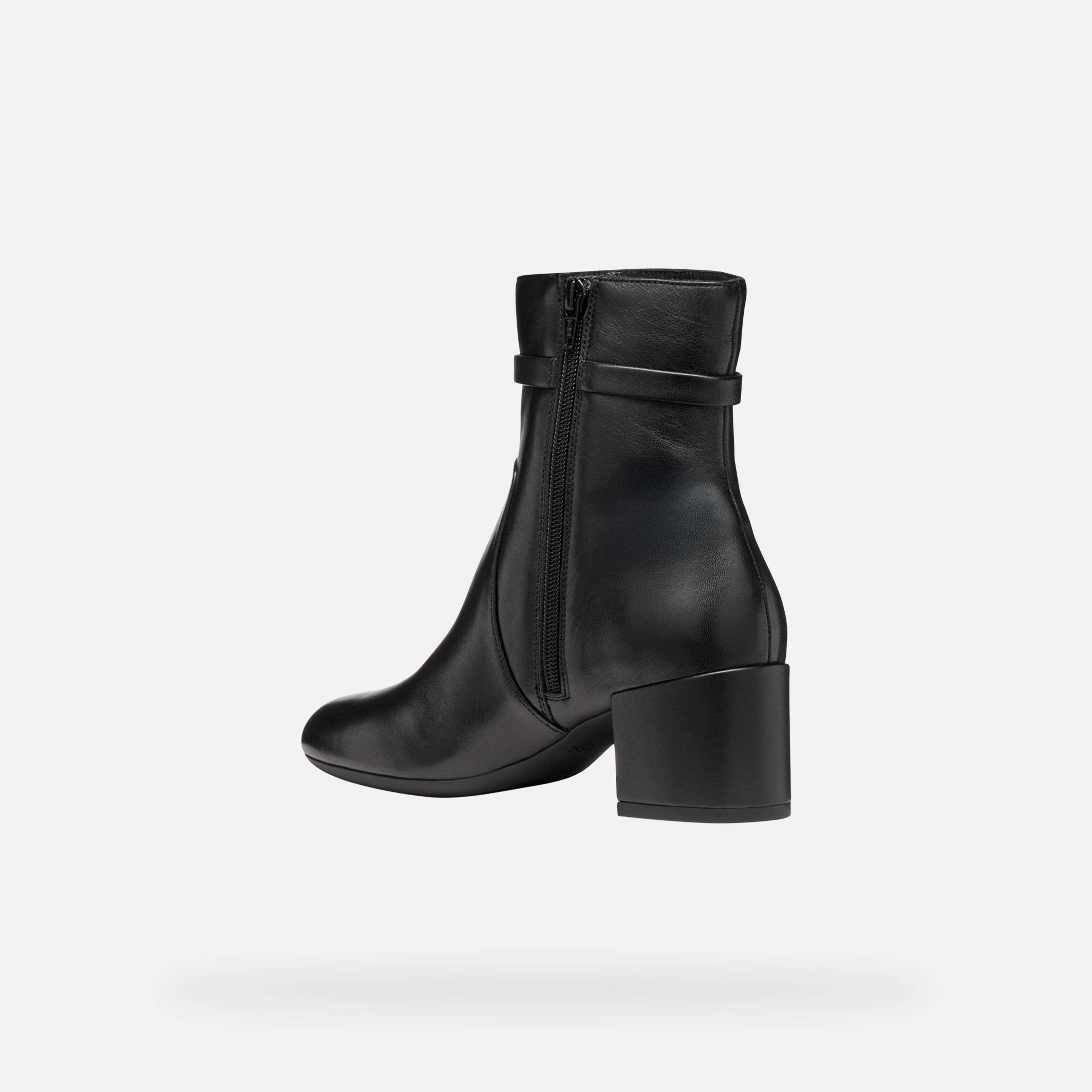 Černá dámská kotníková obuv Geox Eleana - 005
