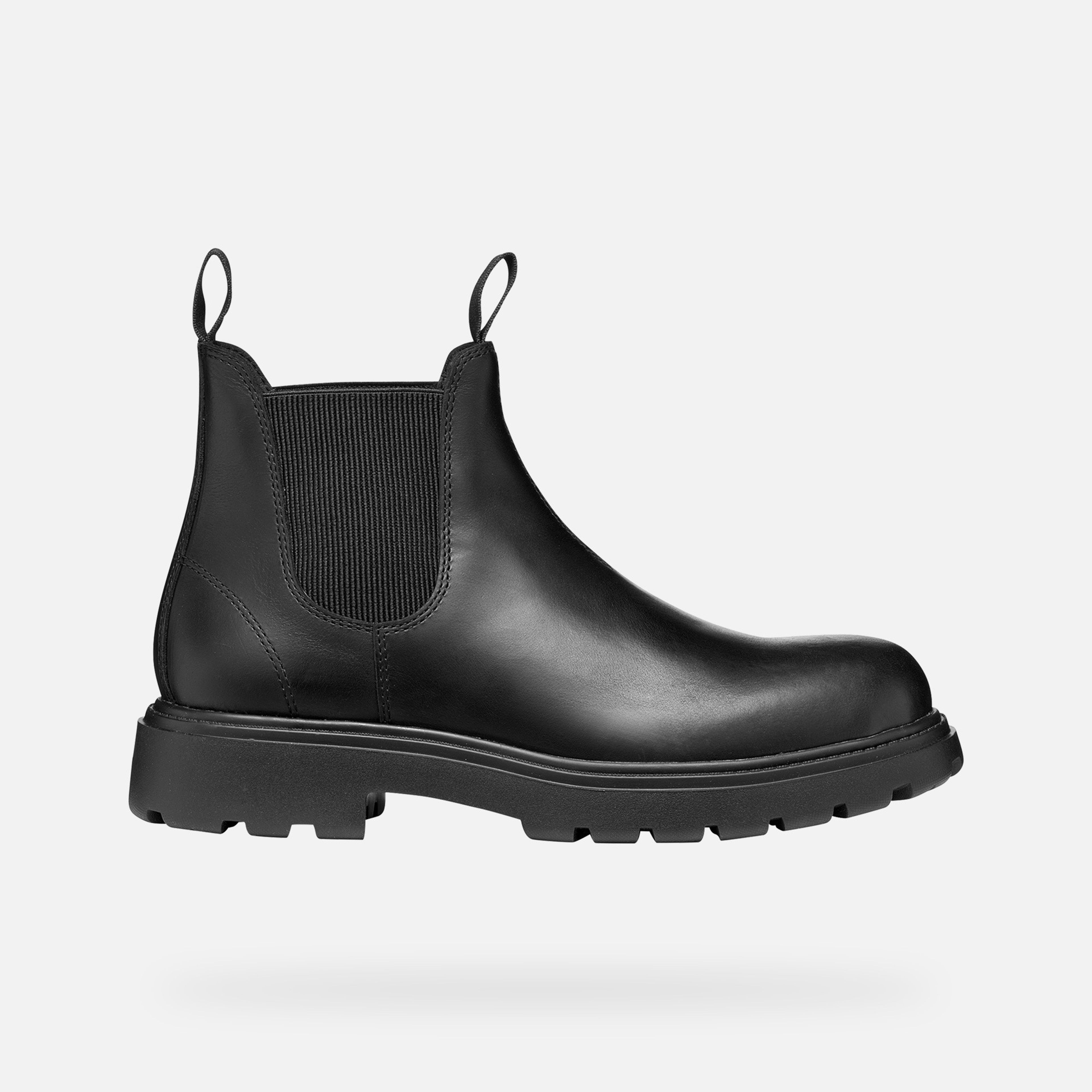 Černá pánská kotníková obuv Geox Spherica EC7 B - 002