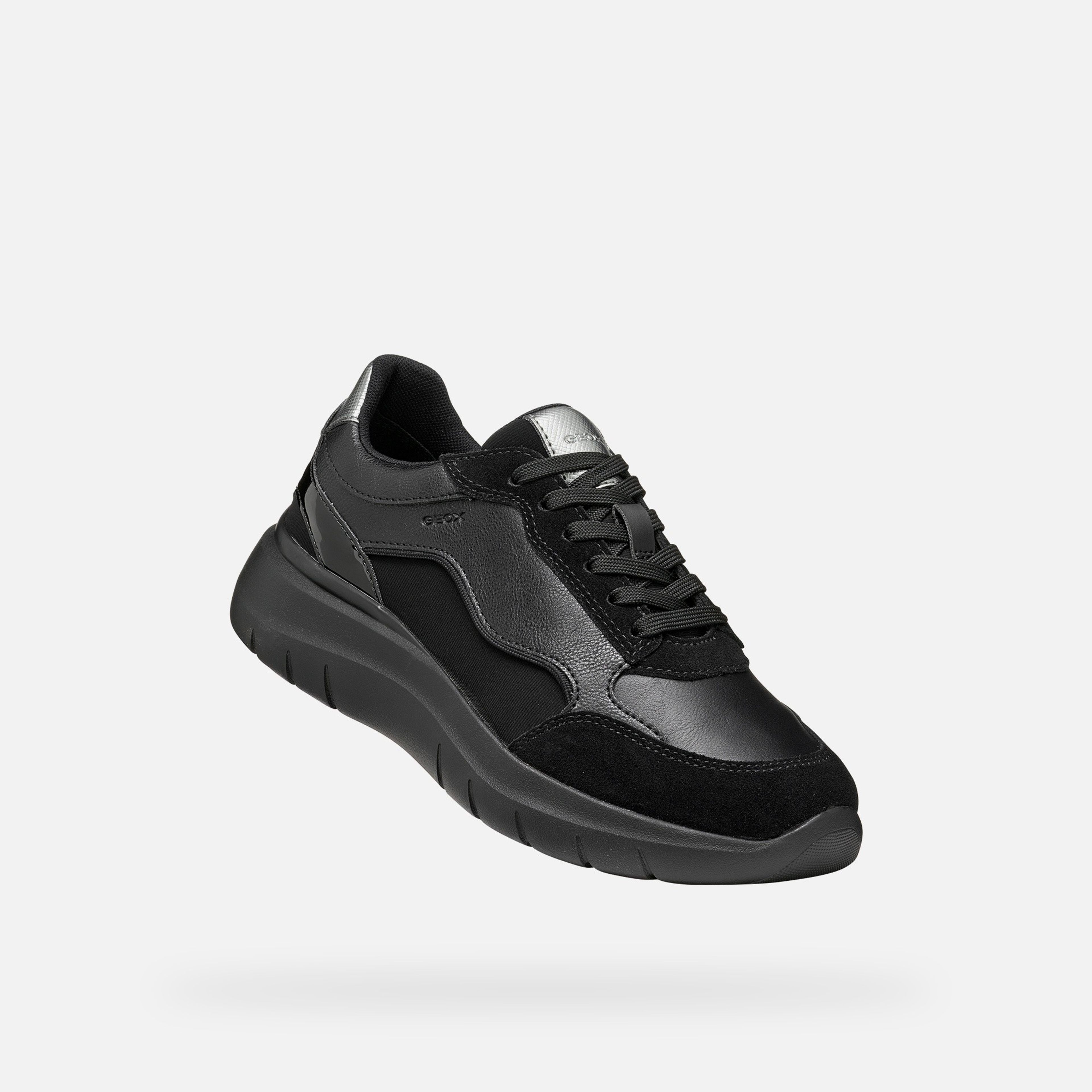 Čierne dámske tenisky Geox Plummery - 005