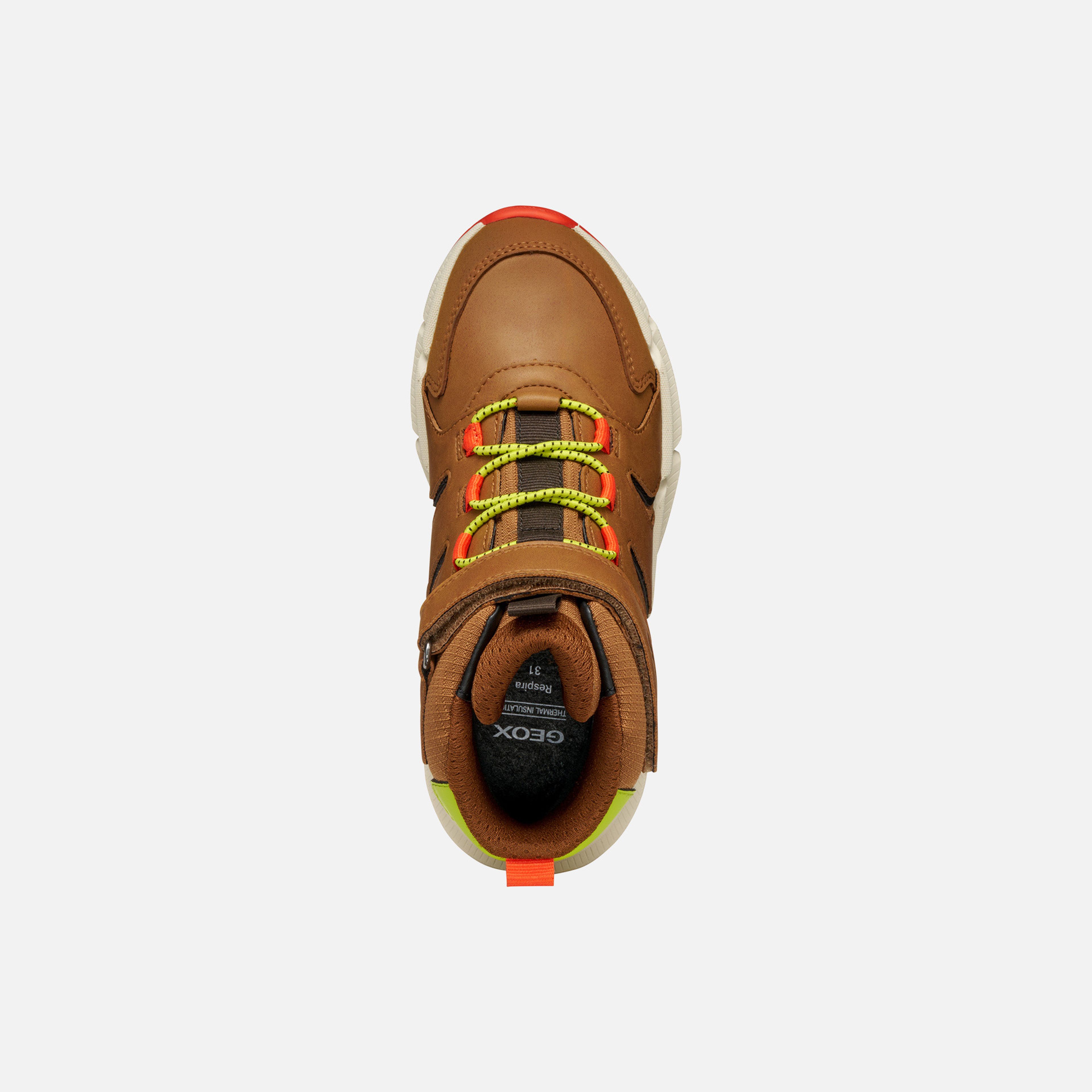 Světle hnědá chlapecká kotníková obuv Geox Flexyper Plus - 006