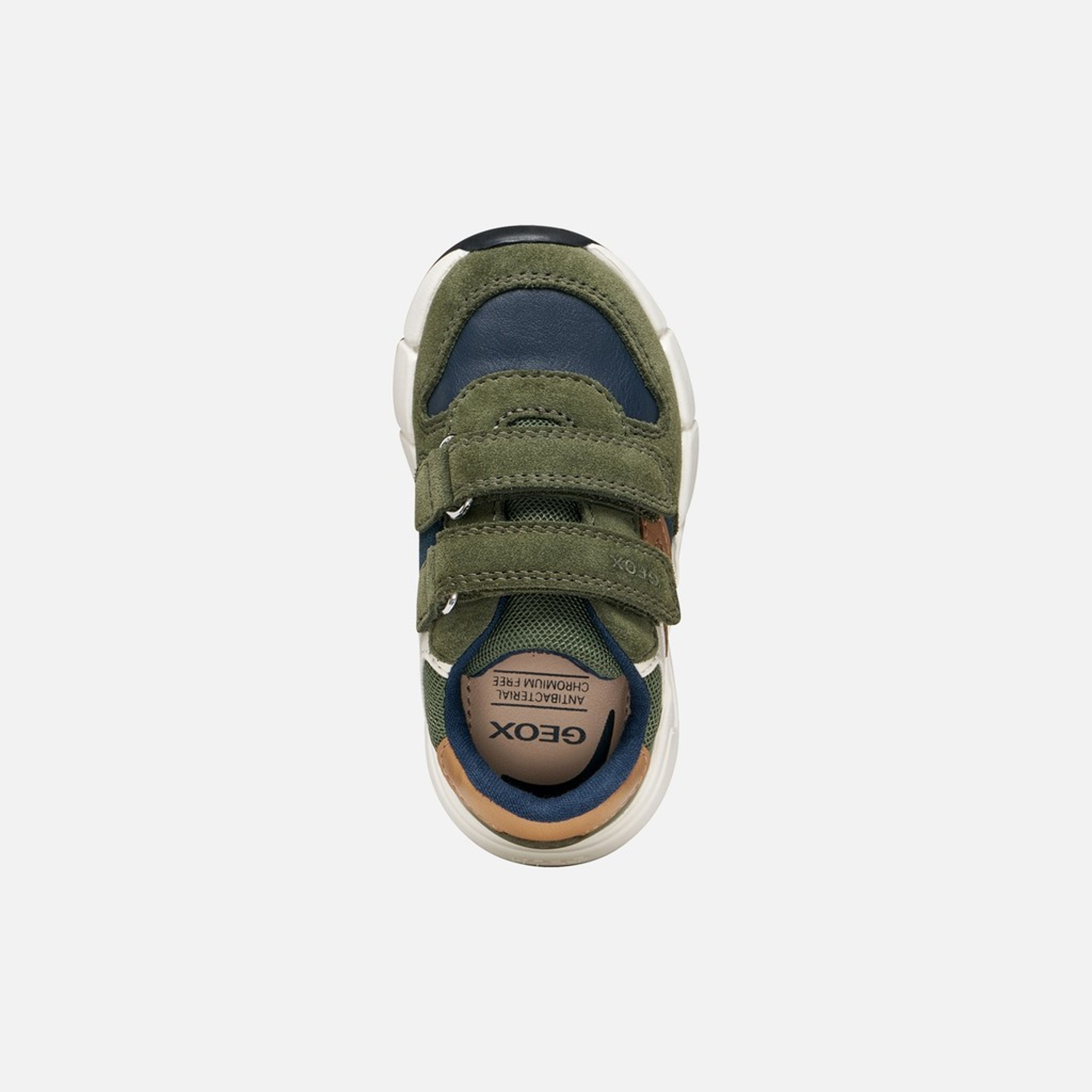 Khaki chlapčenské tenisky Geox Flexyper Mini - 006