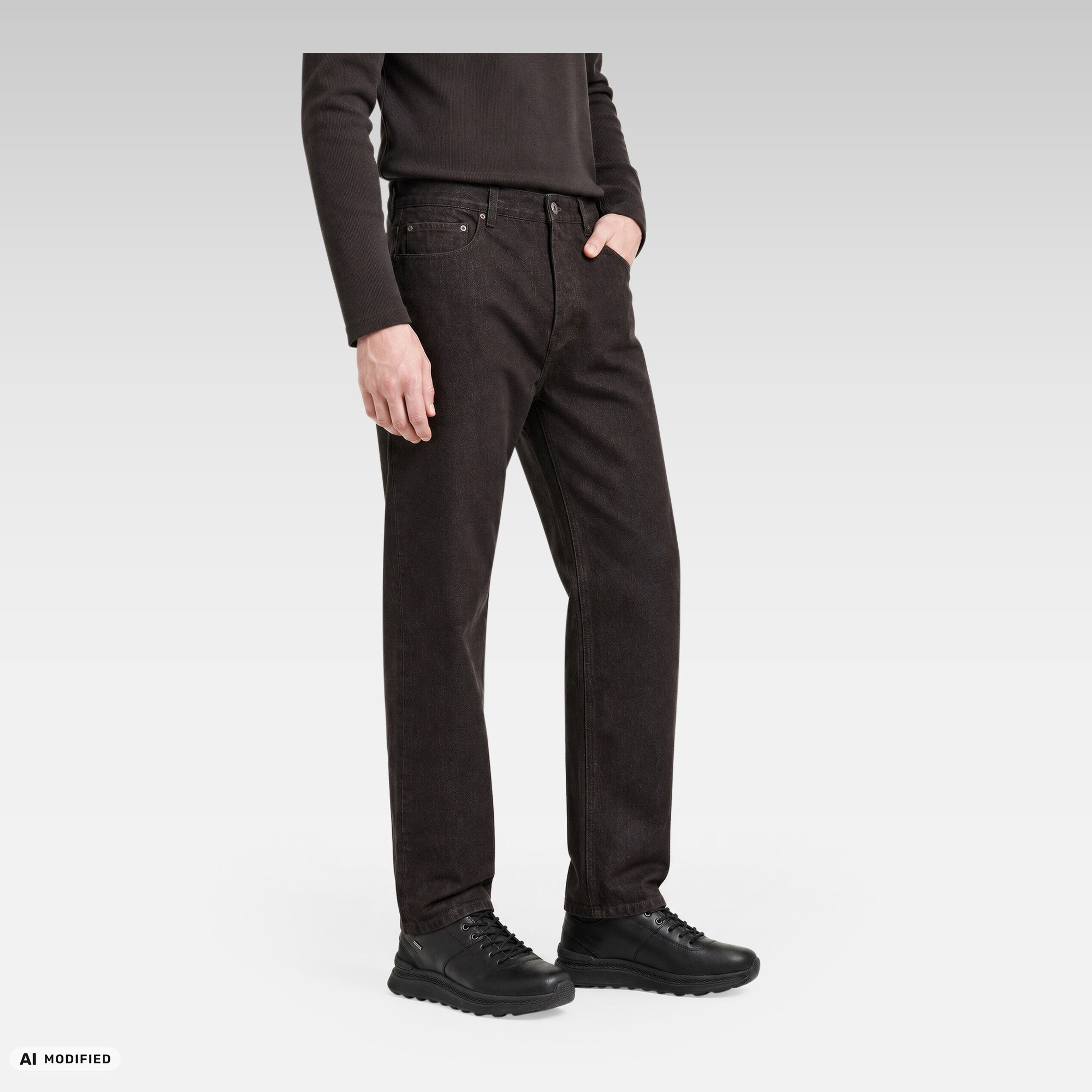Czarne męskie buty za kostkę Geox Spherica Actif X2 - 008