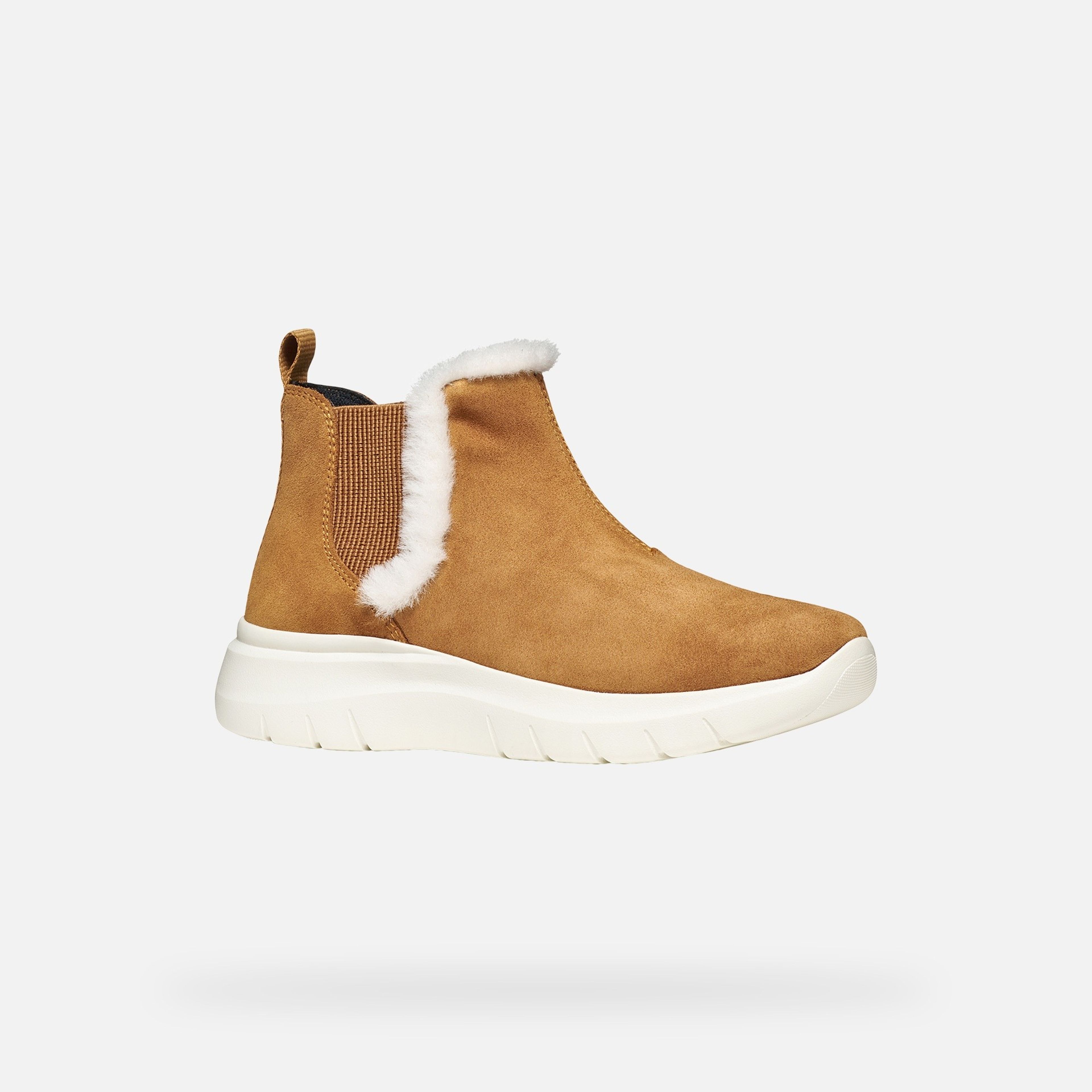 Hnedá dámska členková obuv Geox Plummery - 003