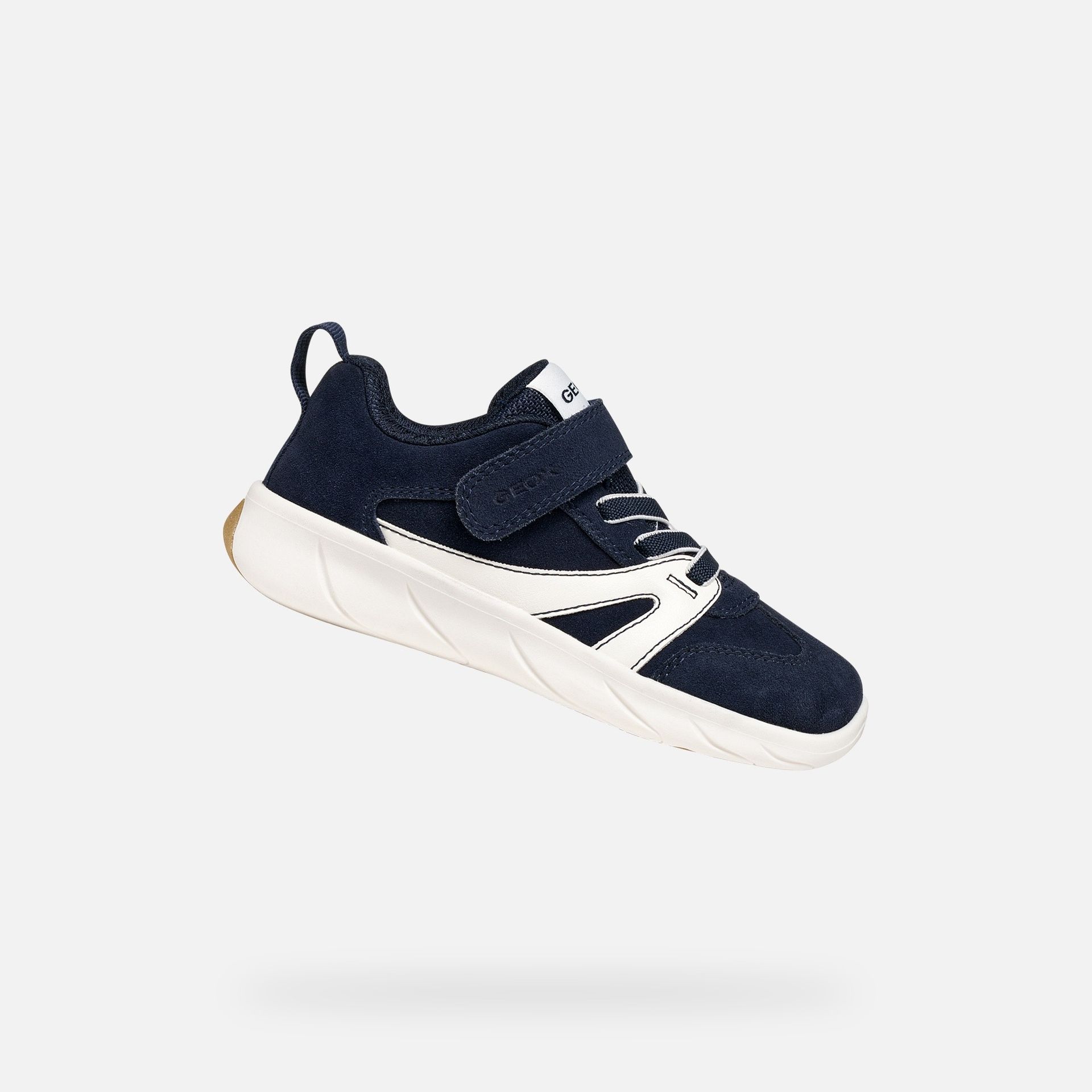 Tmavě modré chlapecké barefoot tenisky Geox Foot-run - 001