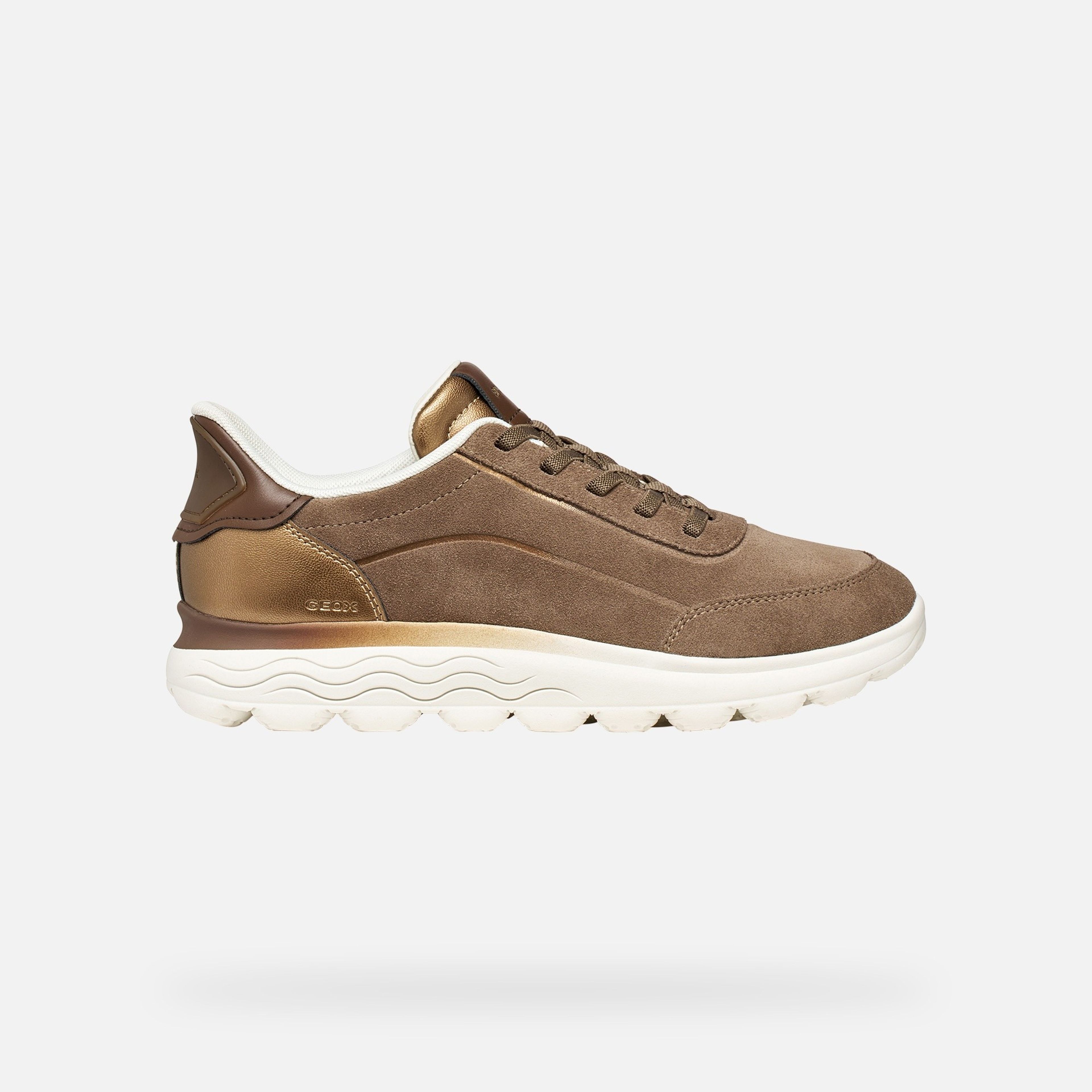 Hnědé dámské tenisky Geox Spherica Plus - 007