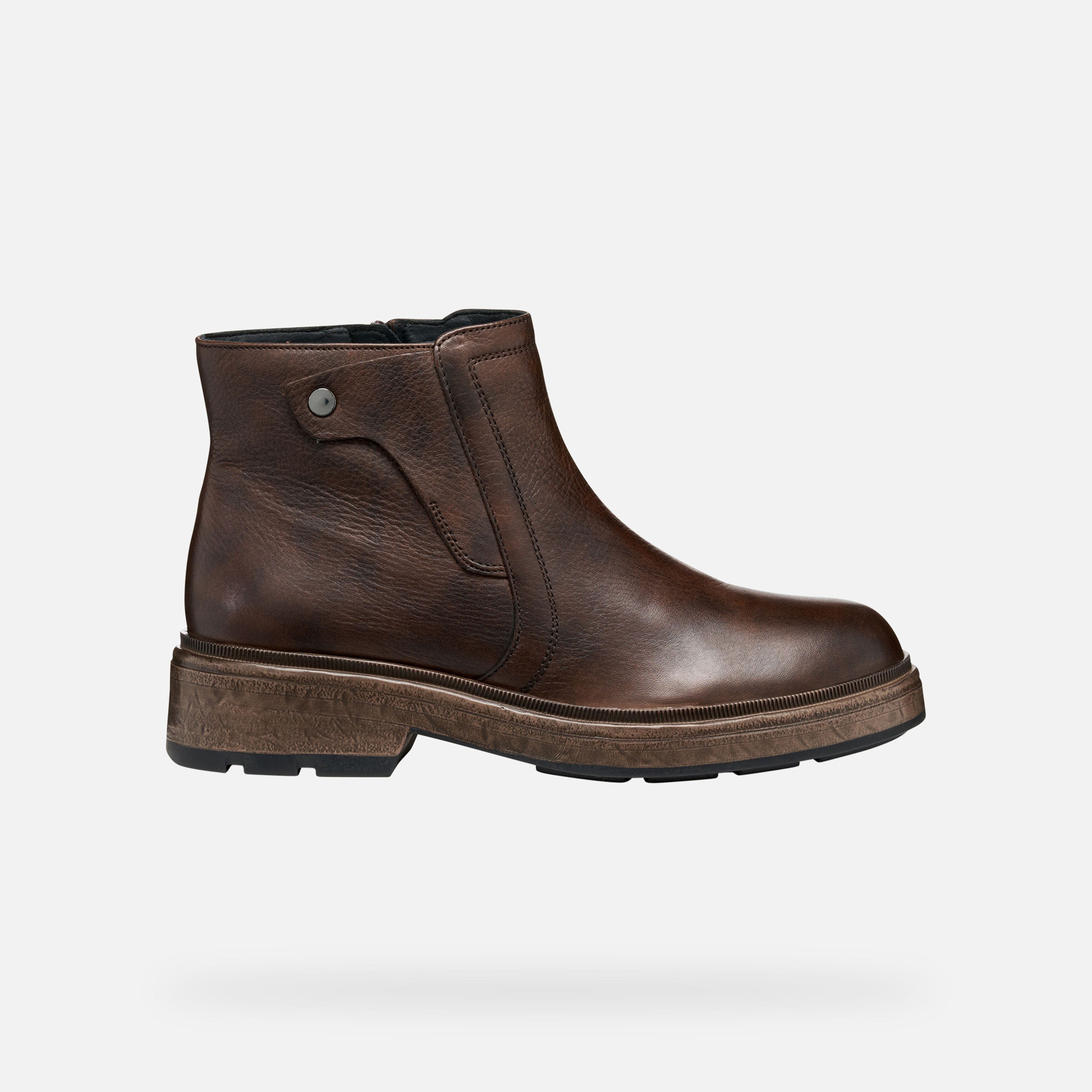 Hnědá dámská kotníková obuv Geox Swelen - 002