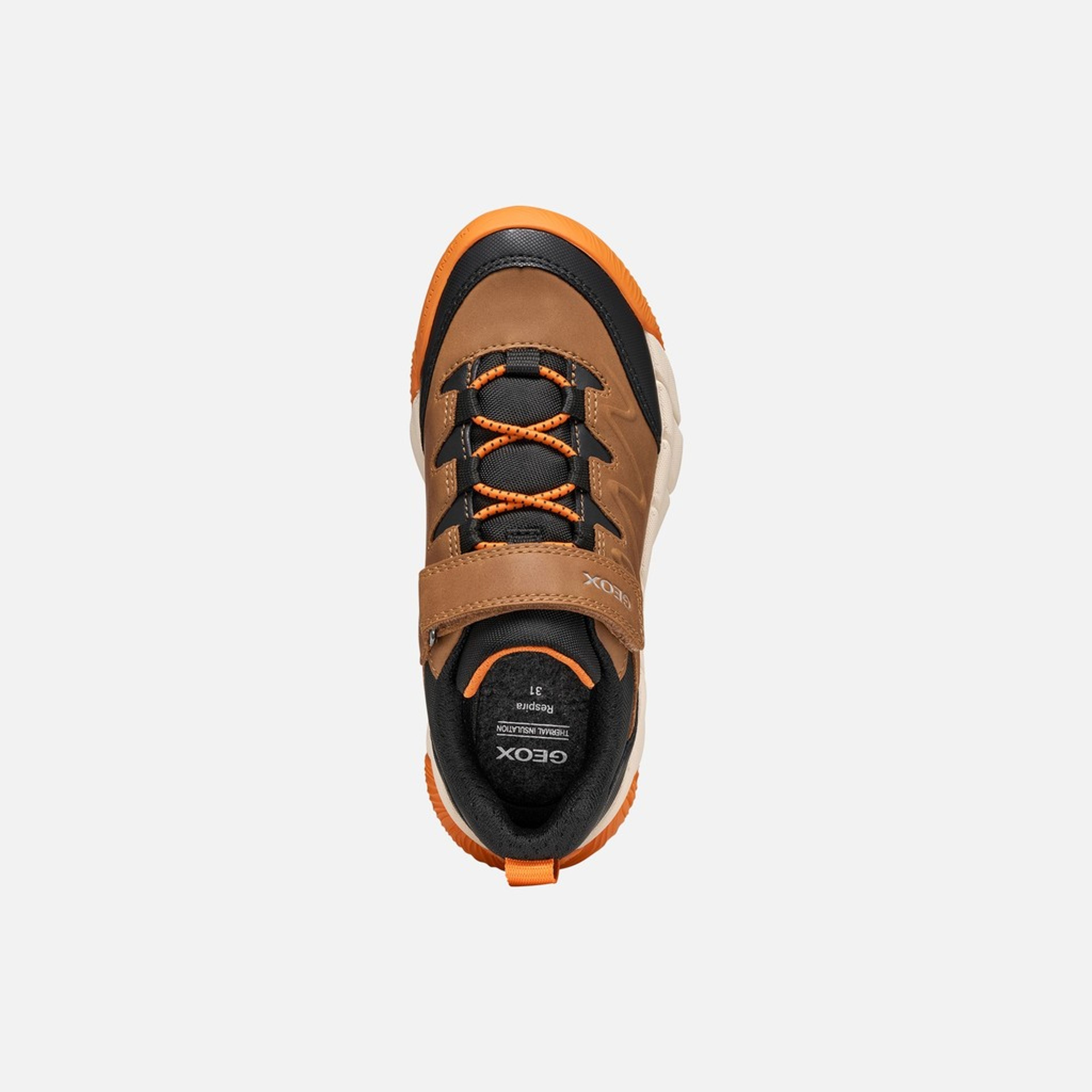 Hnědé chlapecké tenisky Geox Flexyper Pro B - 006