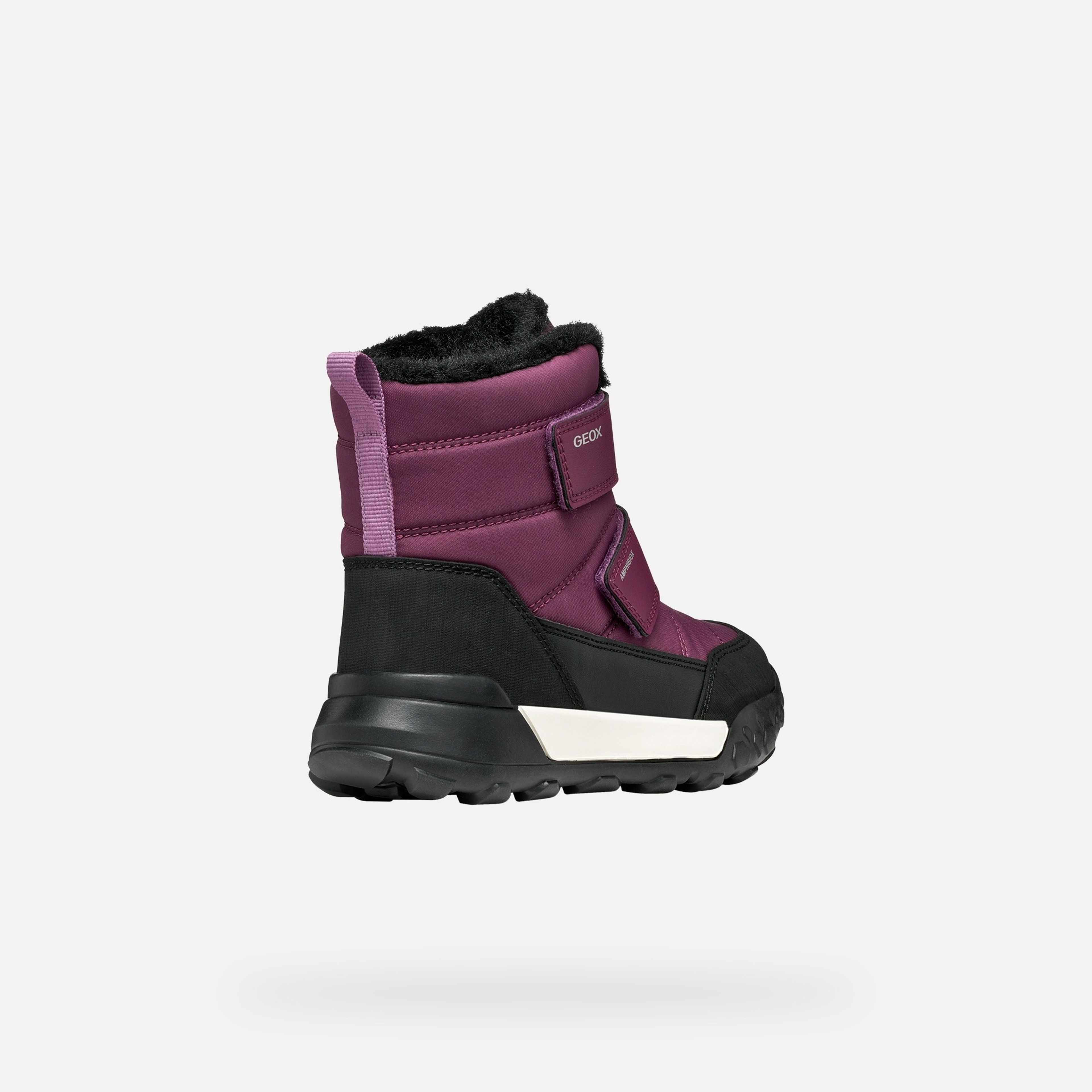 Fialová dievčenská členková obuv Geox Trekkyup B AB - 004