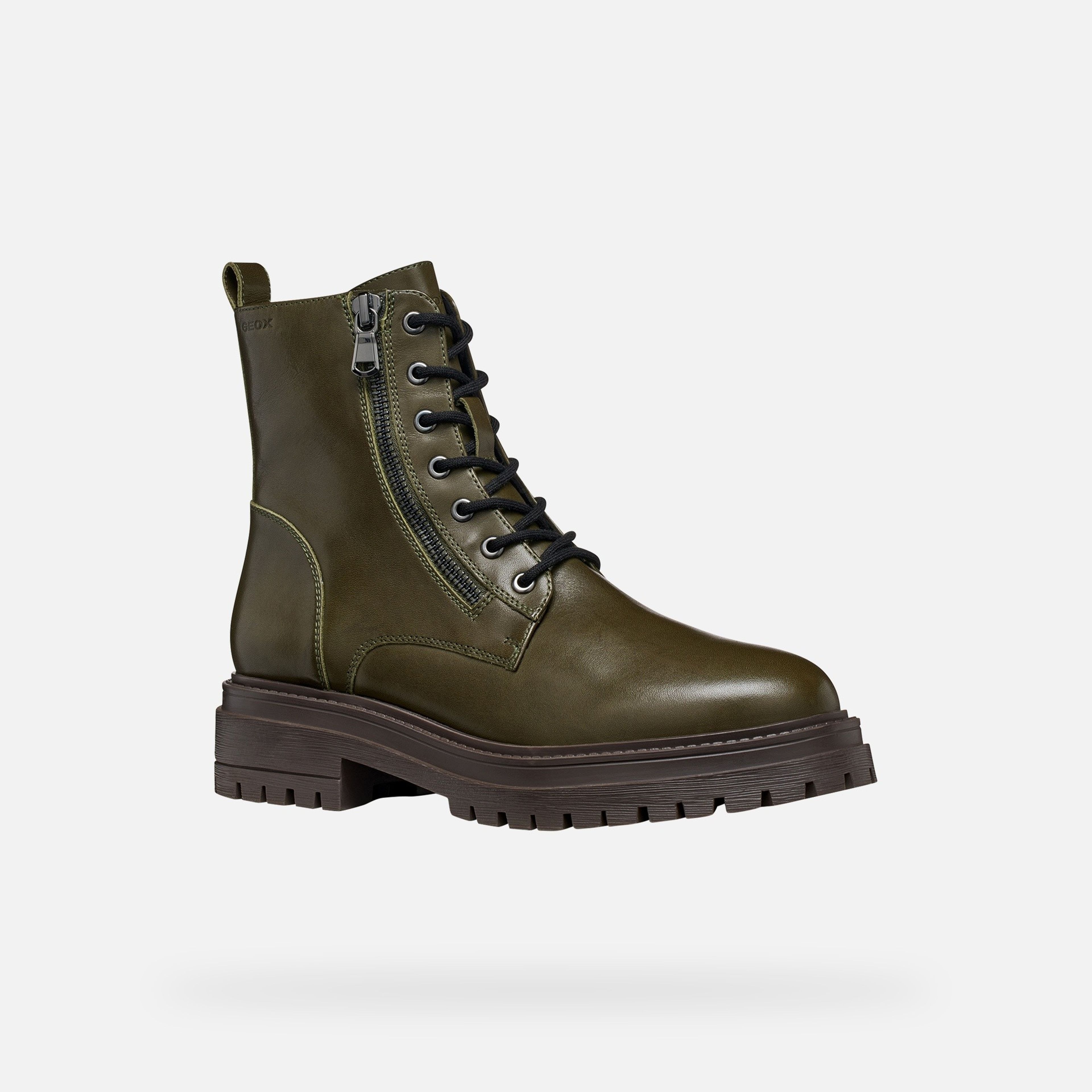 Khaki dámska členková obuv Geox Iridea - 004