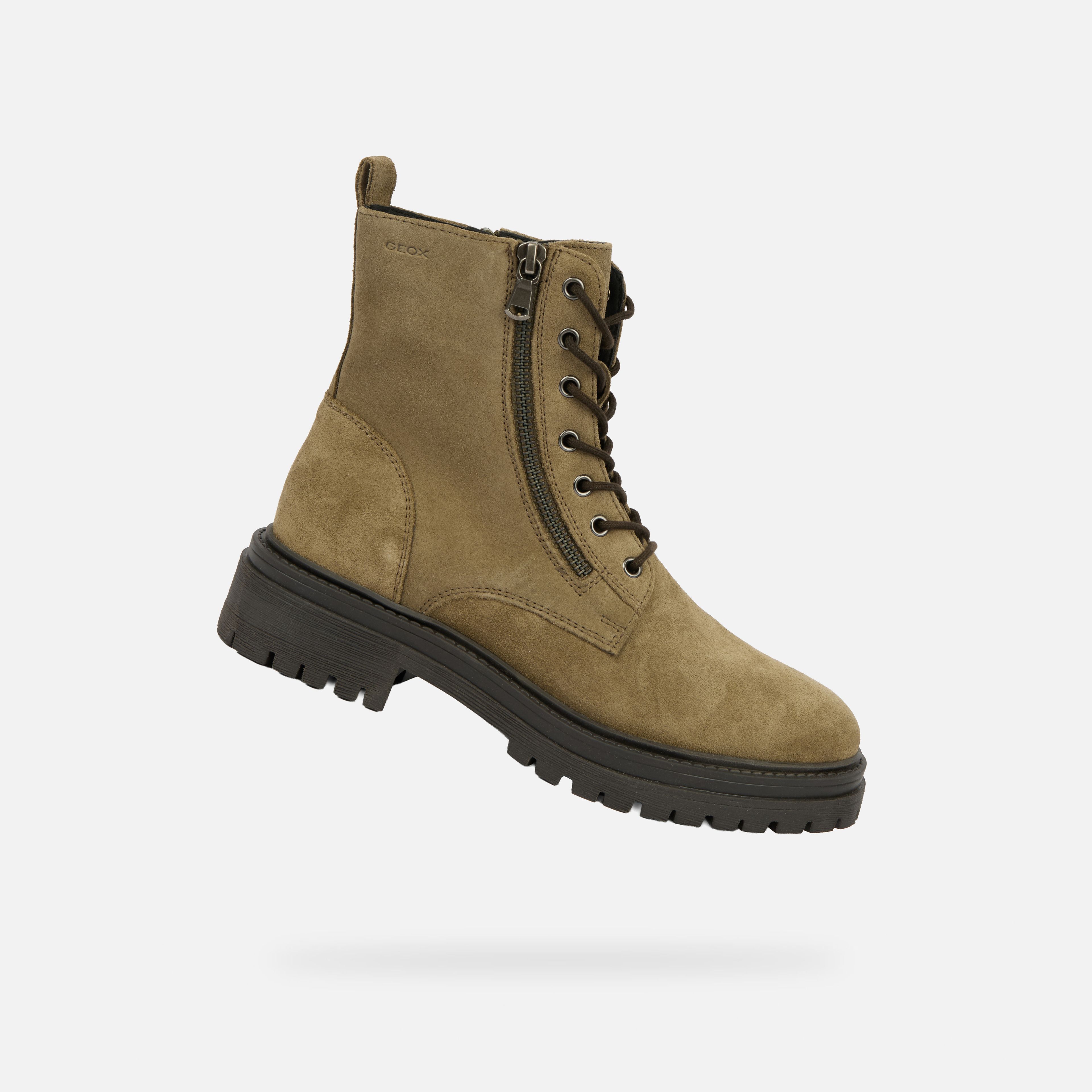 Khaki damskie botki Geox Iridea
