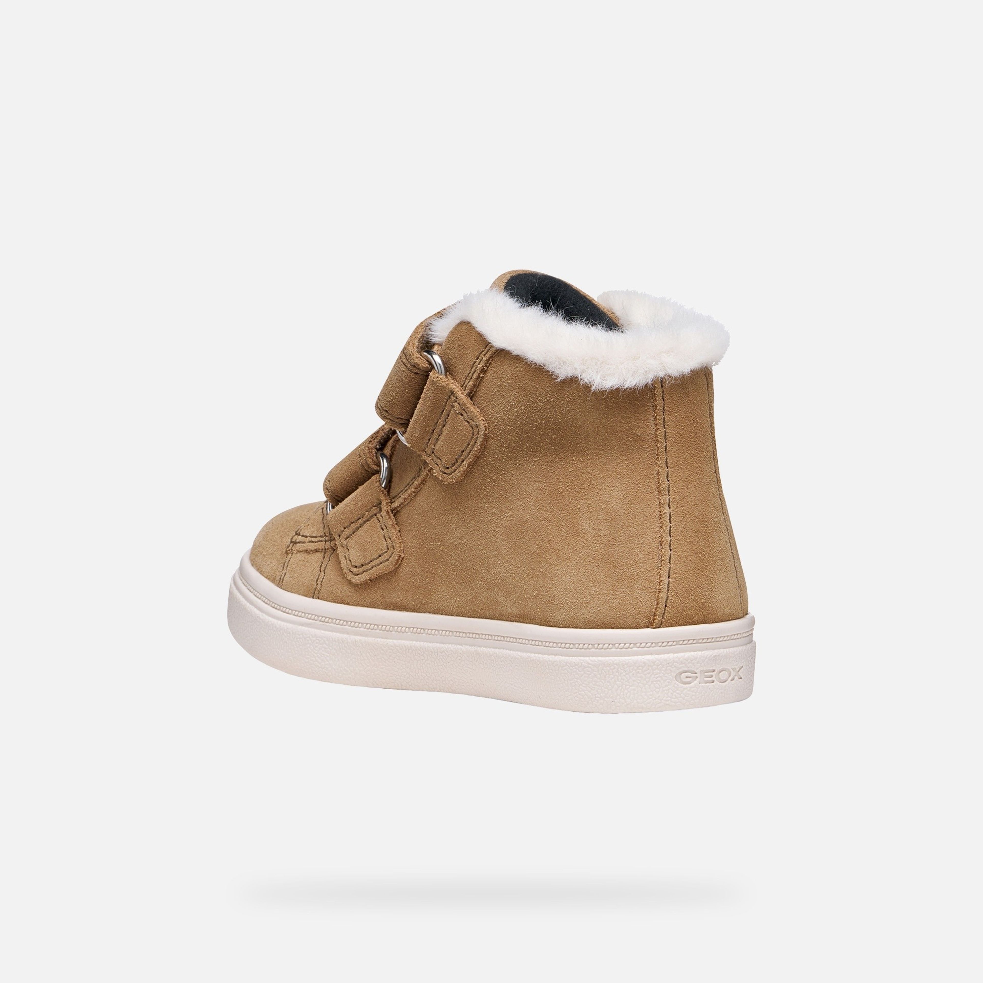 Sneakers maro închis pentru fete Geox Nashik WPF - 004
