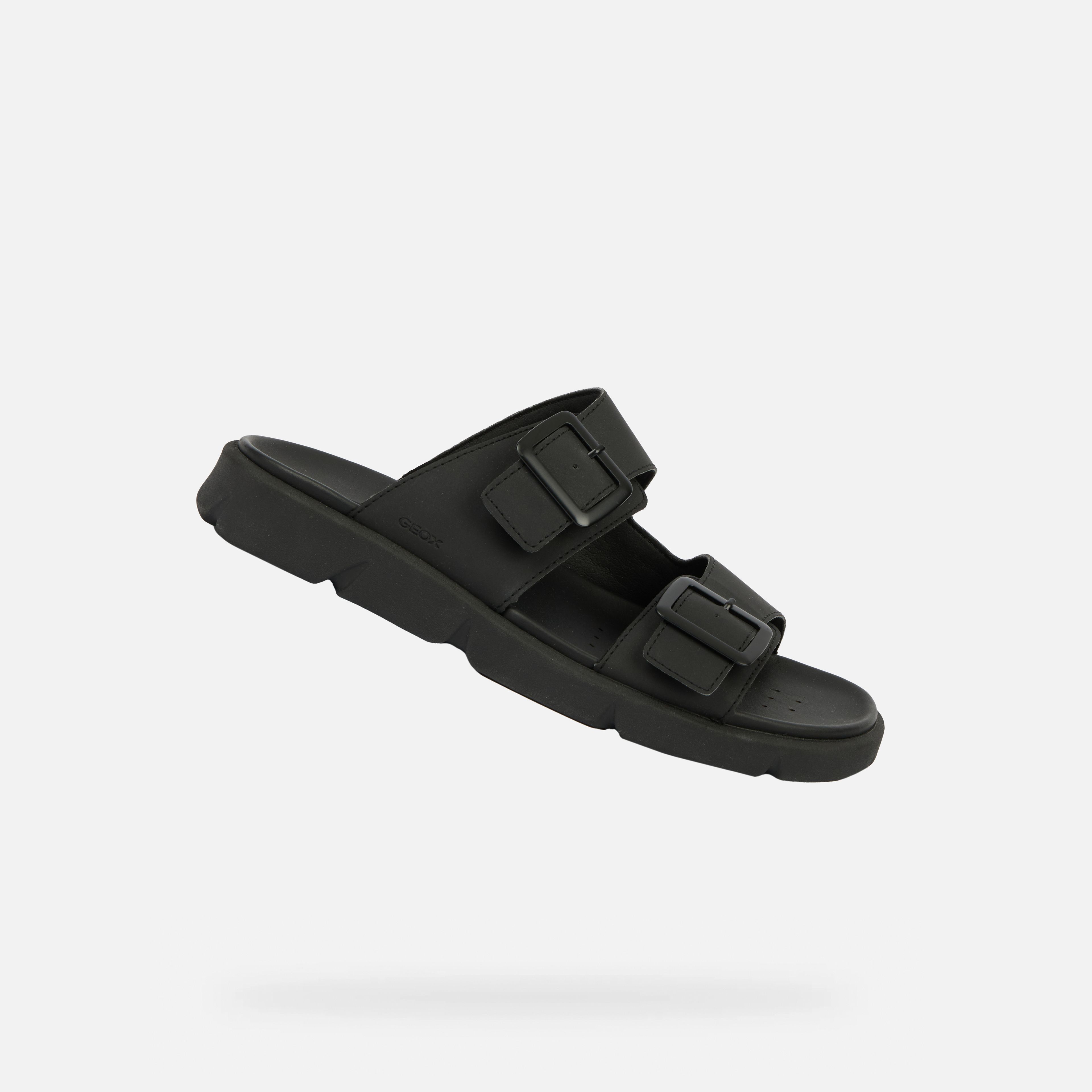 Čierne pánske sandále Geox Xand 2S