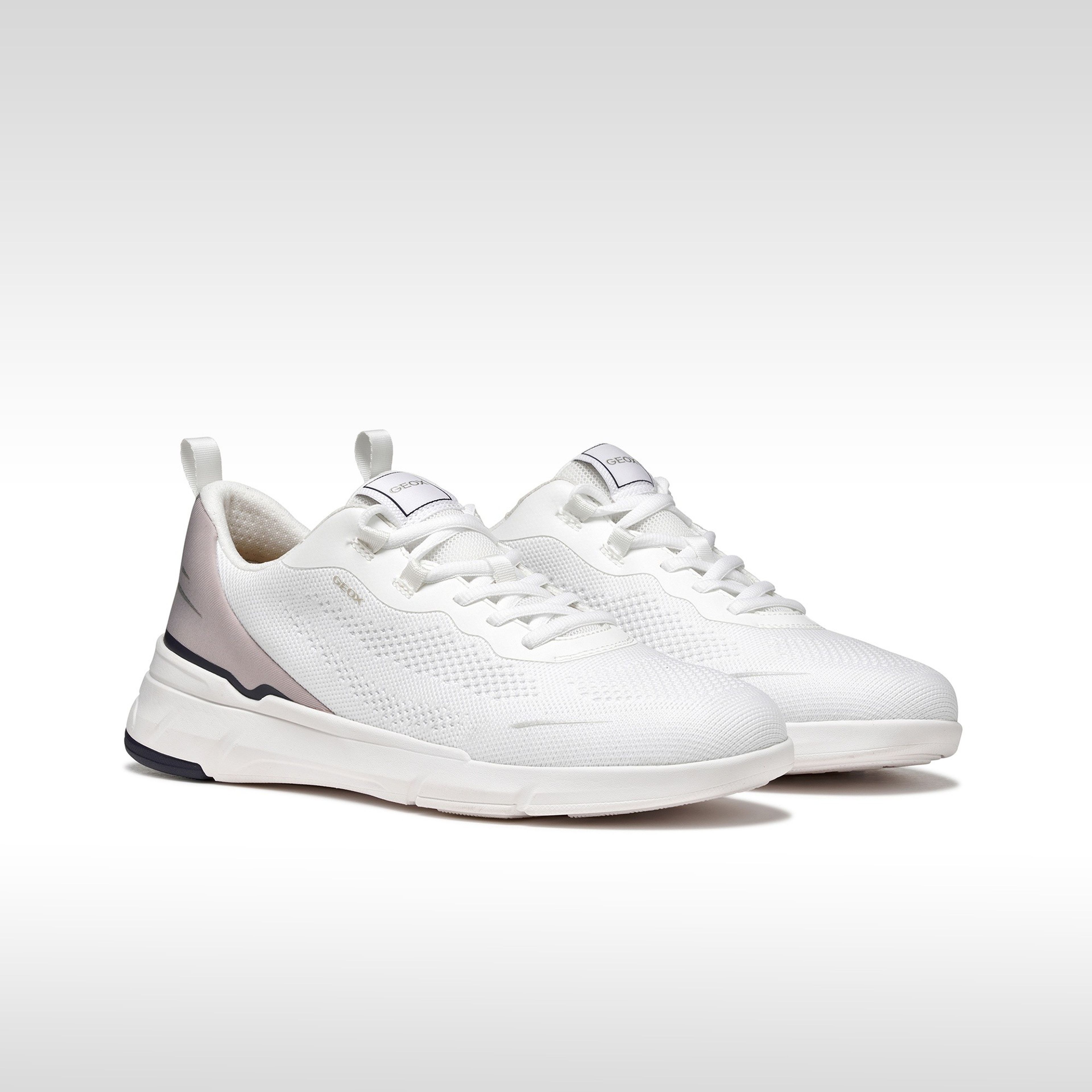 Białe męskie sneakersy Geox Vittour