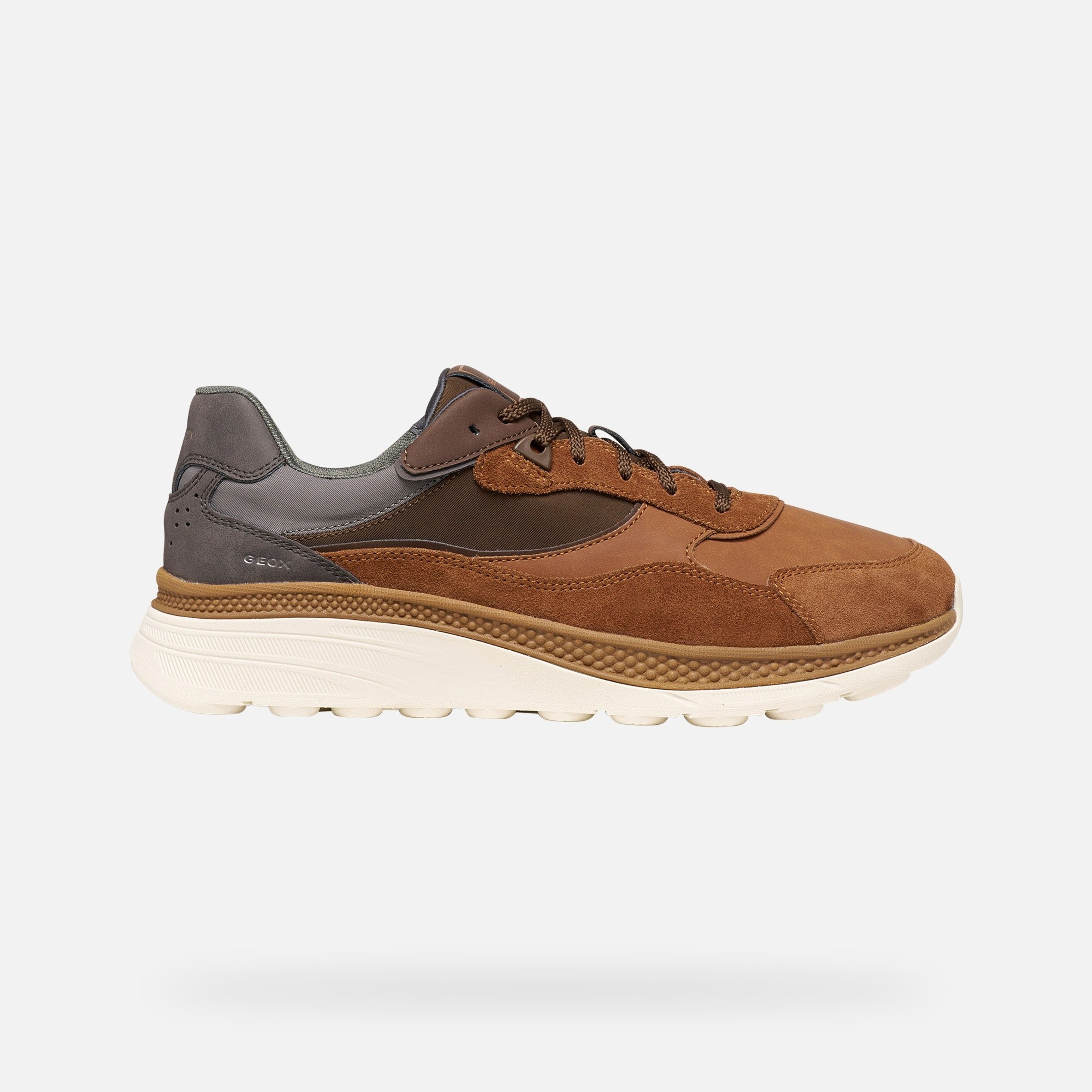 Hnedé pánske tenisky Geox Spherica Actif X1 - 002