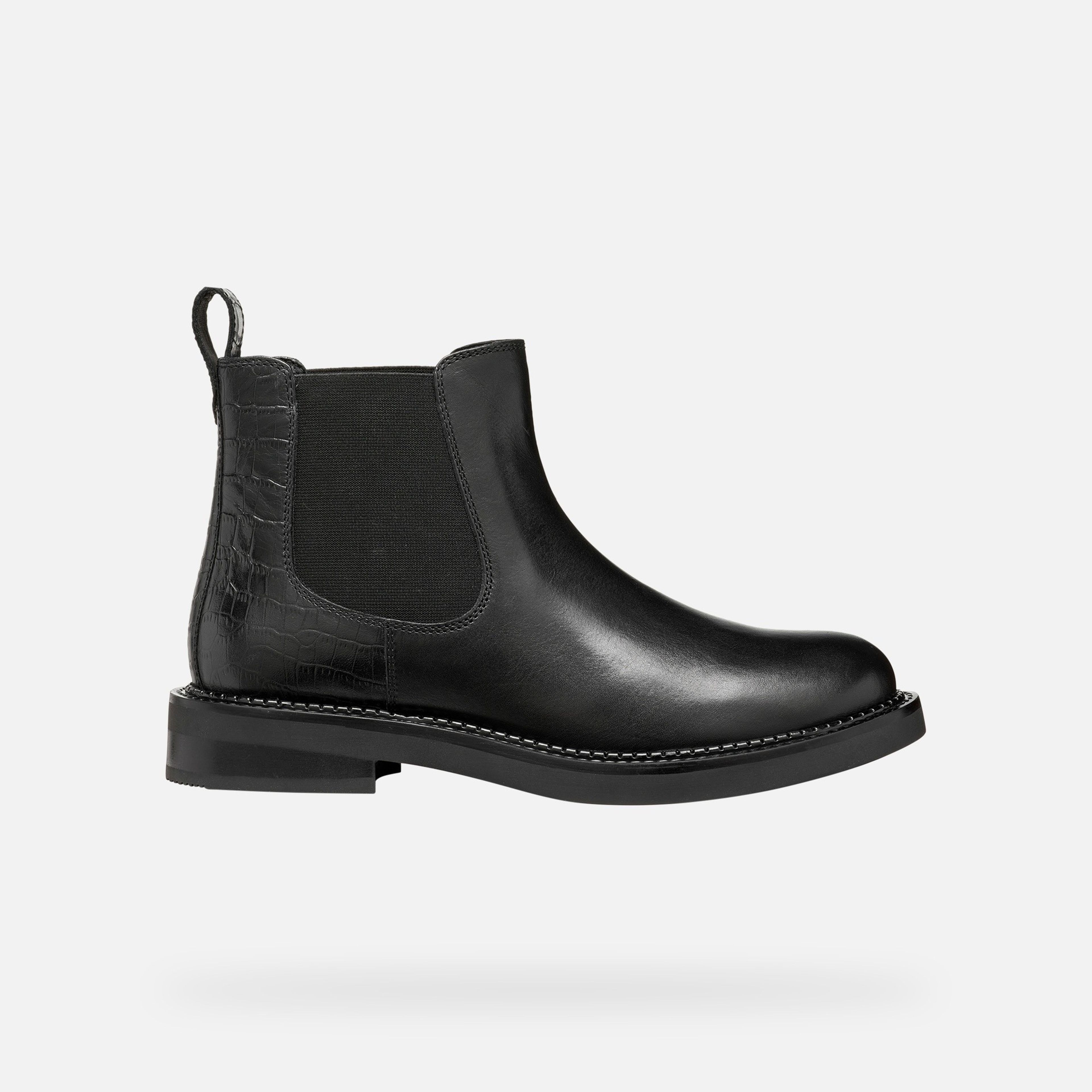 Čierna dámska členková obuv Geox Serilda - 002