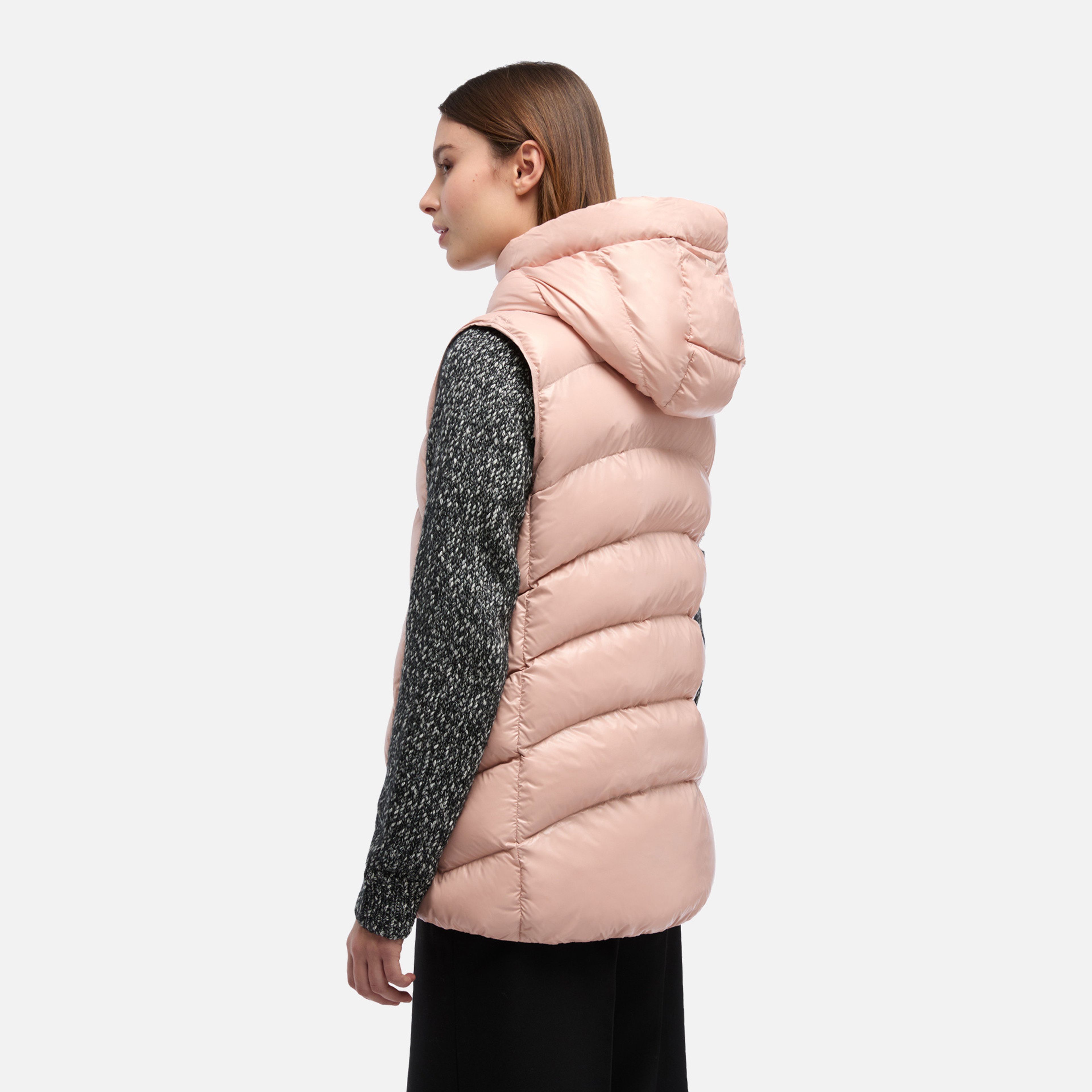 Světle růžová dámská vesta Geox Bleyze - 003