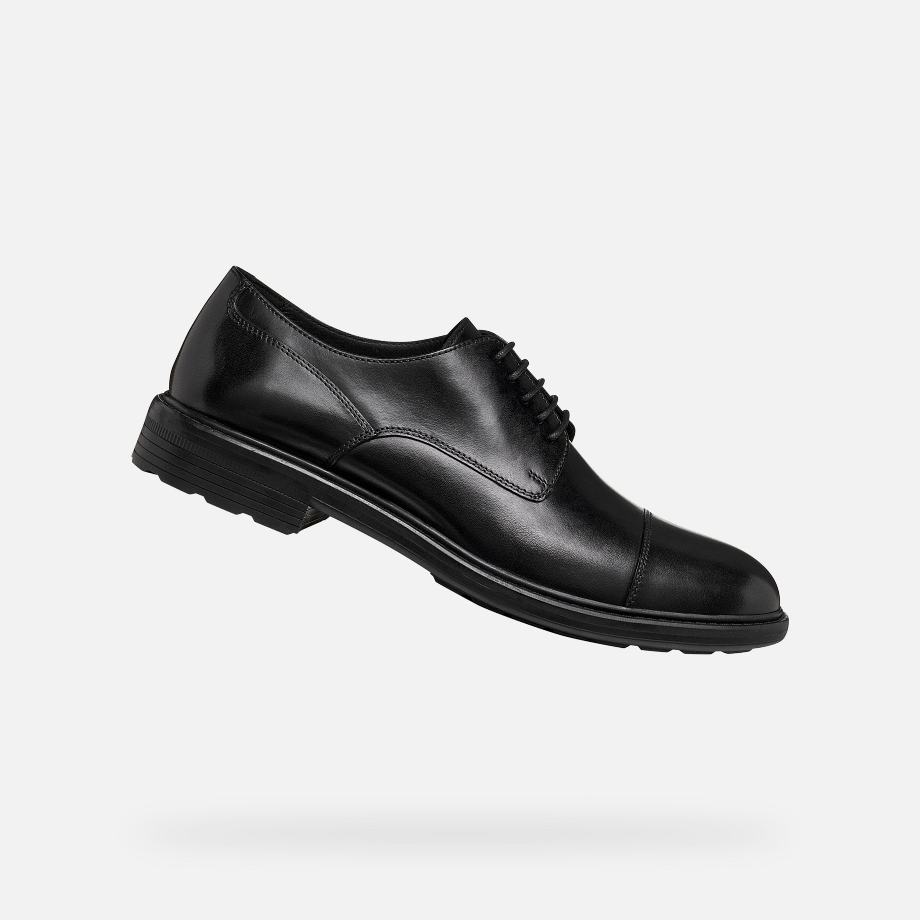 Čierna pánska spoločenská obuv Geox Walk Pleasure - 001