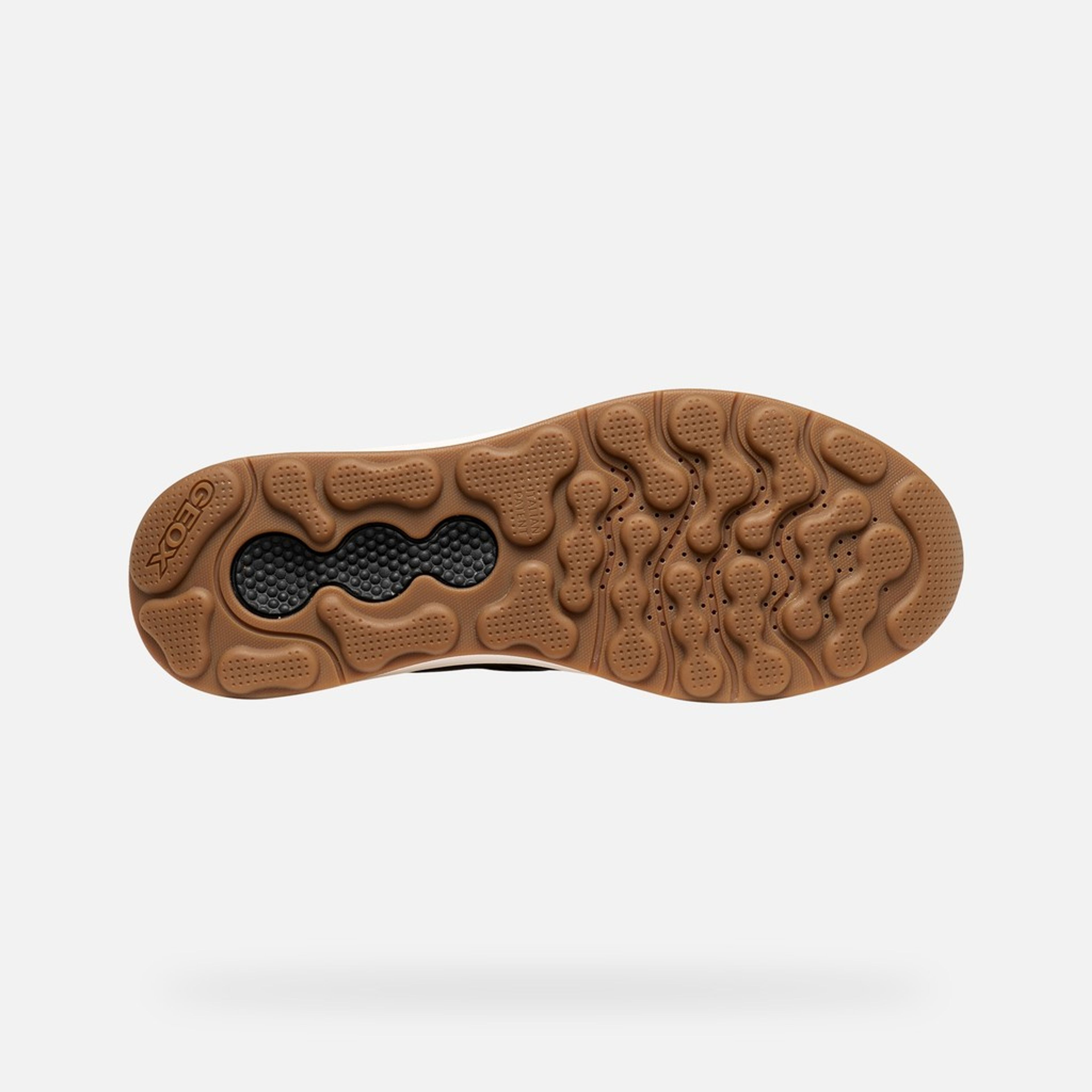 Ciemnobrązowe męskie sneakersy Geox Spherica Actif X2 - 007