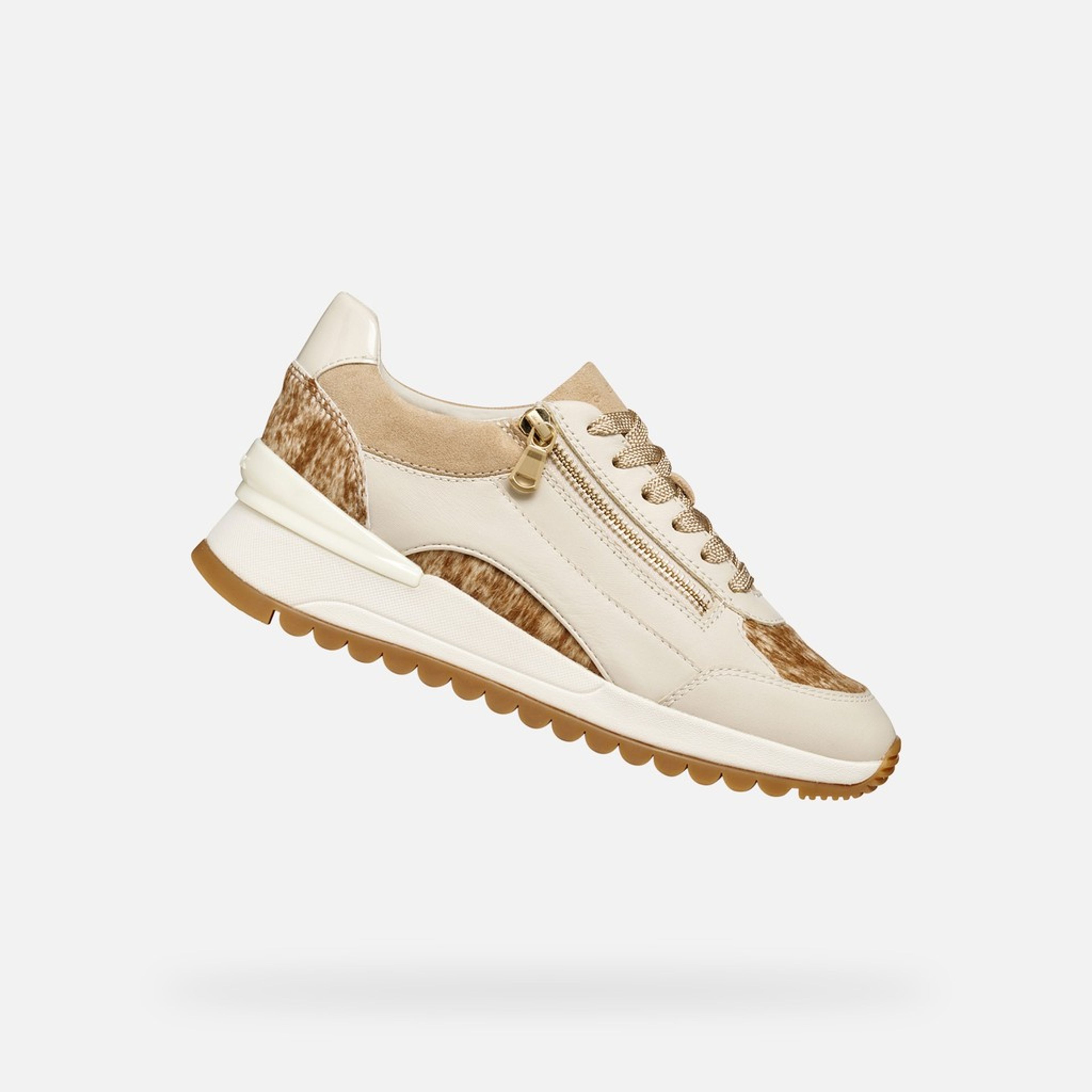 Sneakers crem pentru femei Geox Desya - 001
