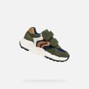 Khaki chlapčenské tenisky Geox Flexyper Mini-Khaki - 002