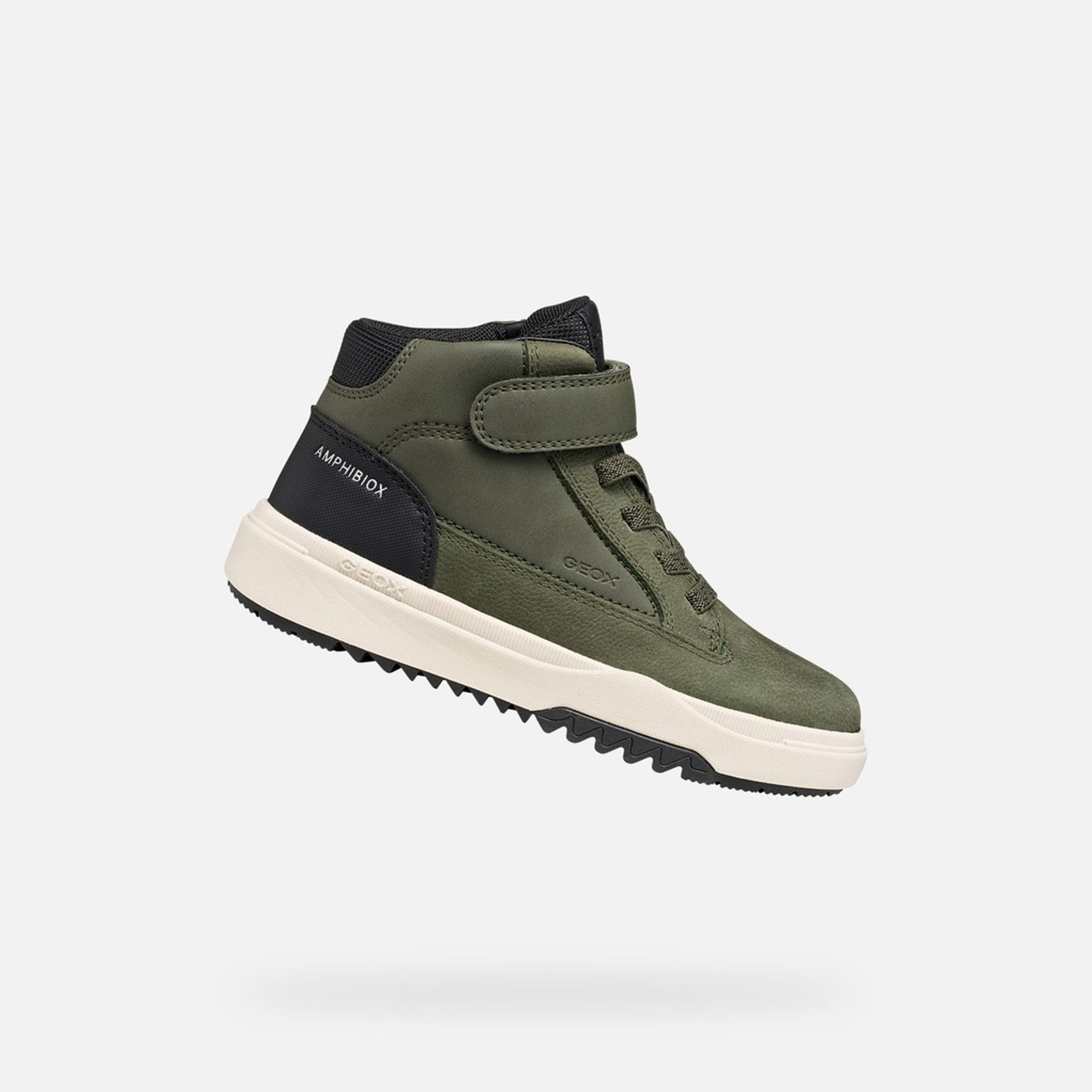 Khaki chlapčenská členková obuv Geox Bunshee B ABX - 001