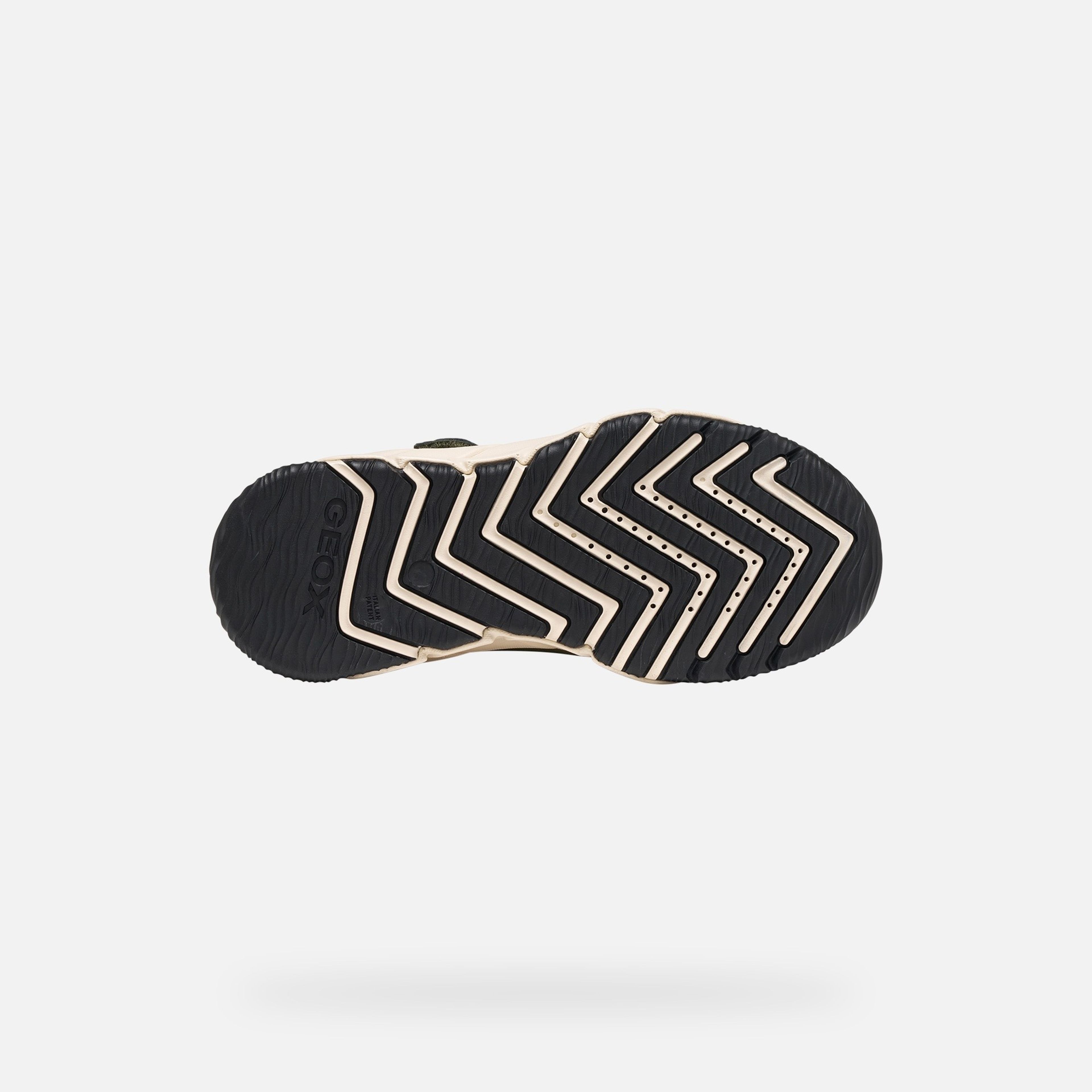 Khaki zateplená chlapčenská členková obuv Geox Flexyper Pro B - 007