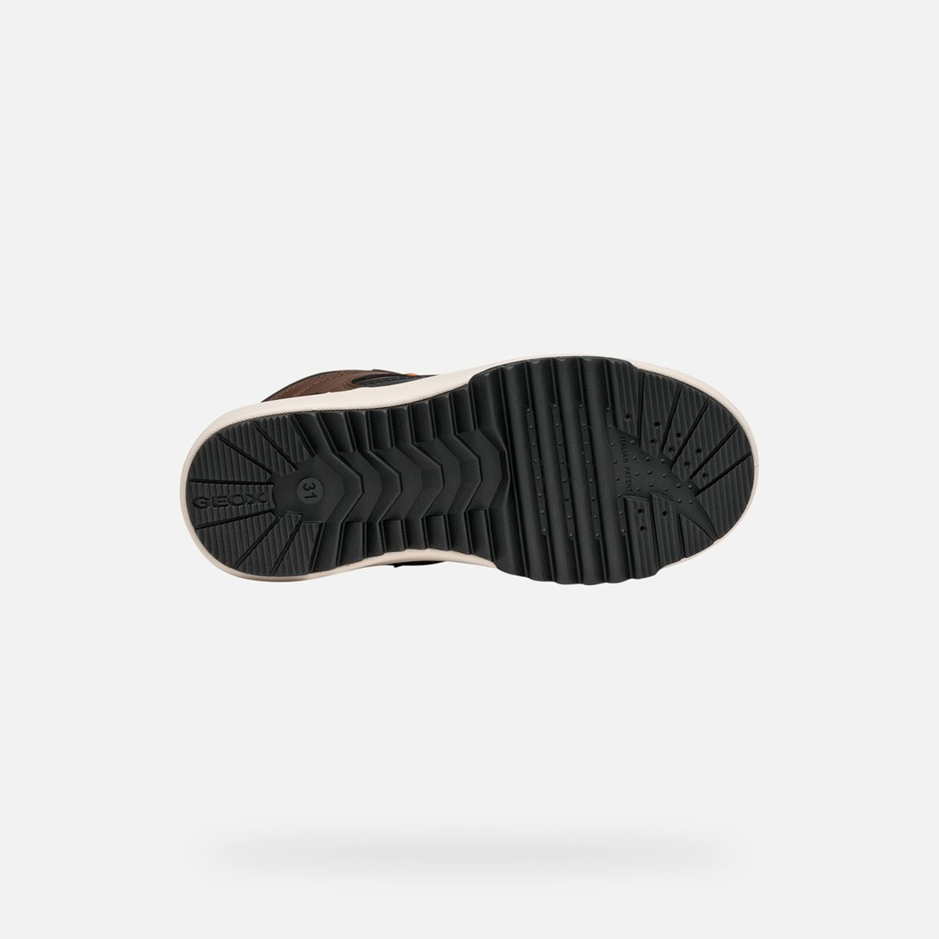 Ciemnobrązowe chłopięce buty za kostkę Geox Bunshee B ABX - 007
