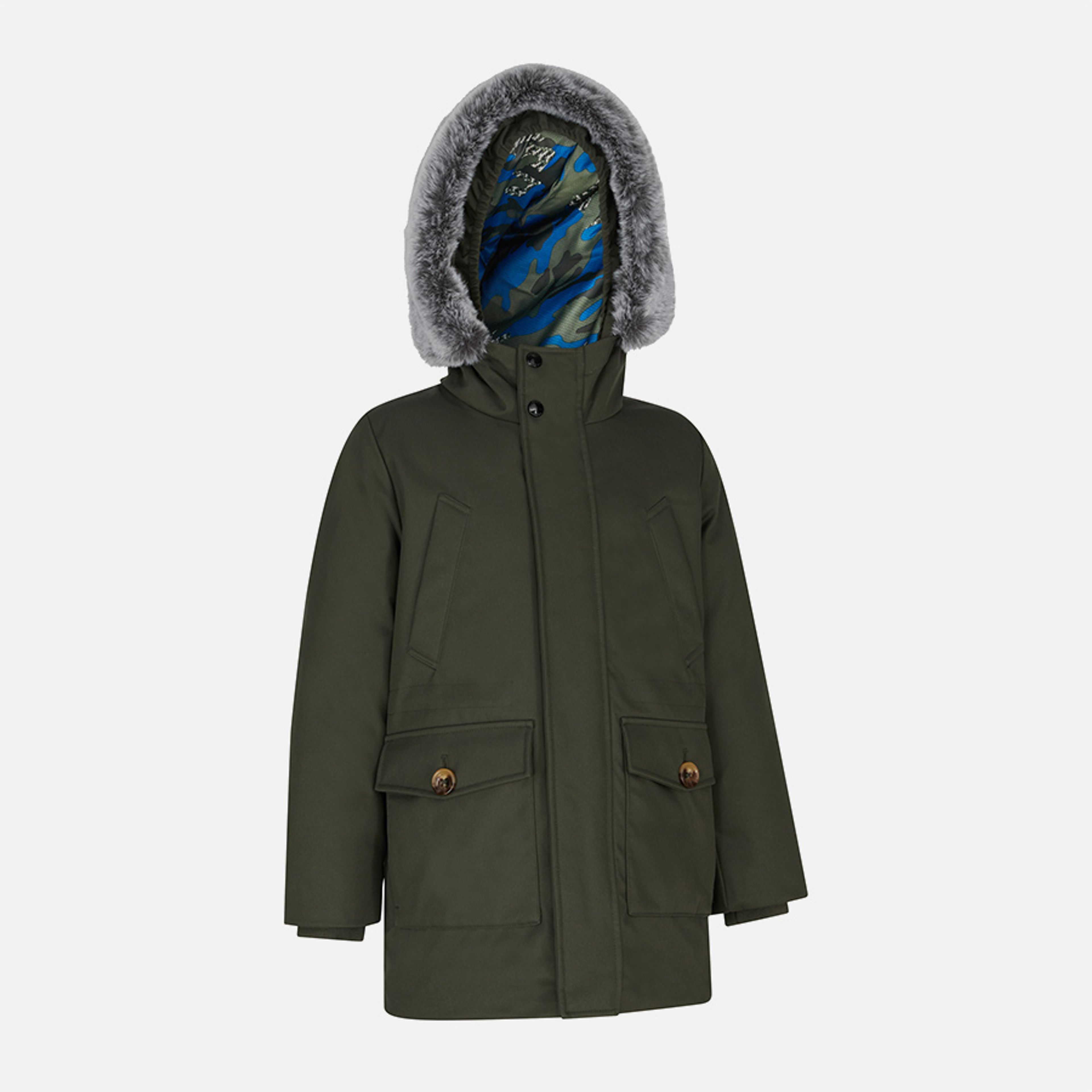 Khaki chlapčenská bunda Geox Norwolk