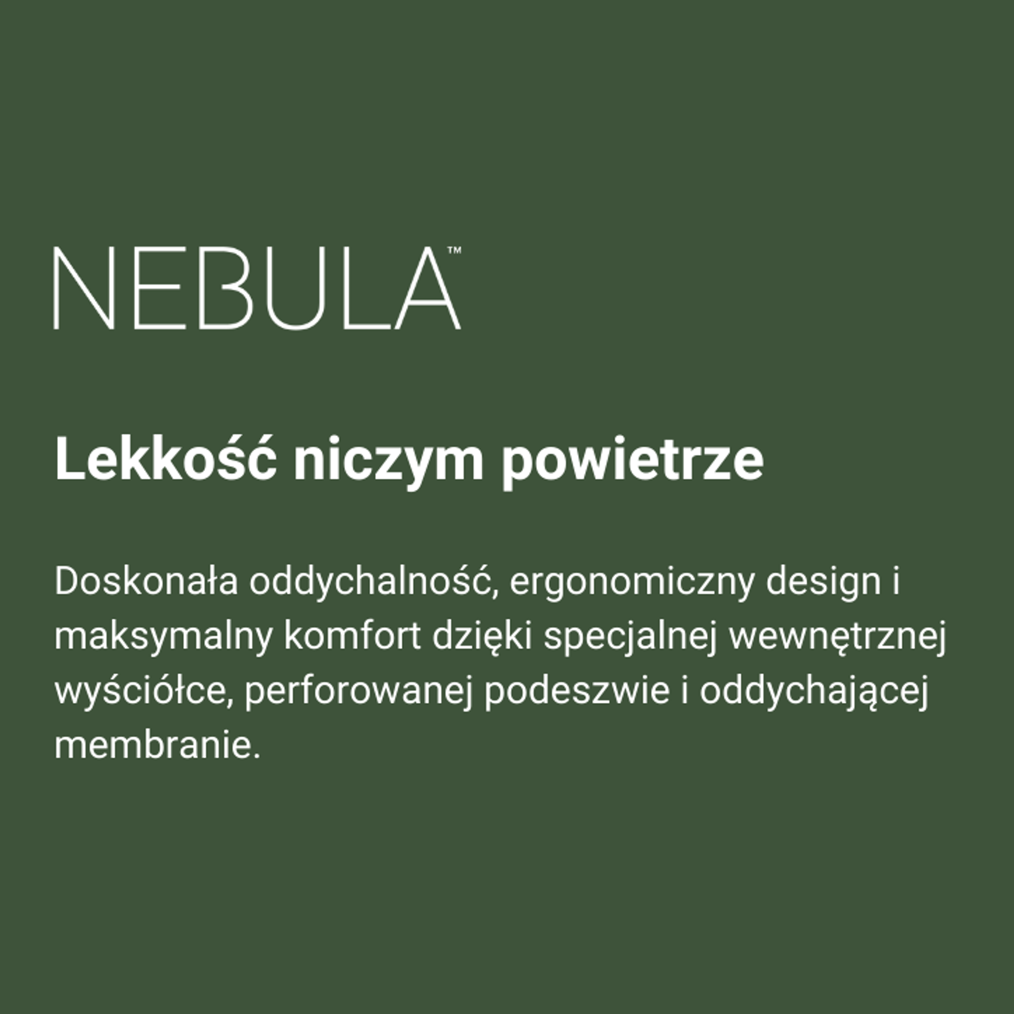 Nebula™ oddychające obuwie bez wysiłku