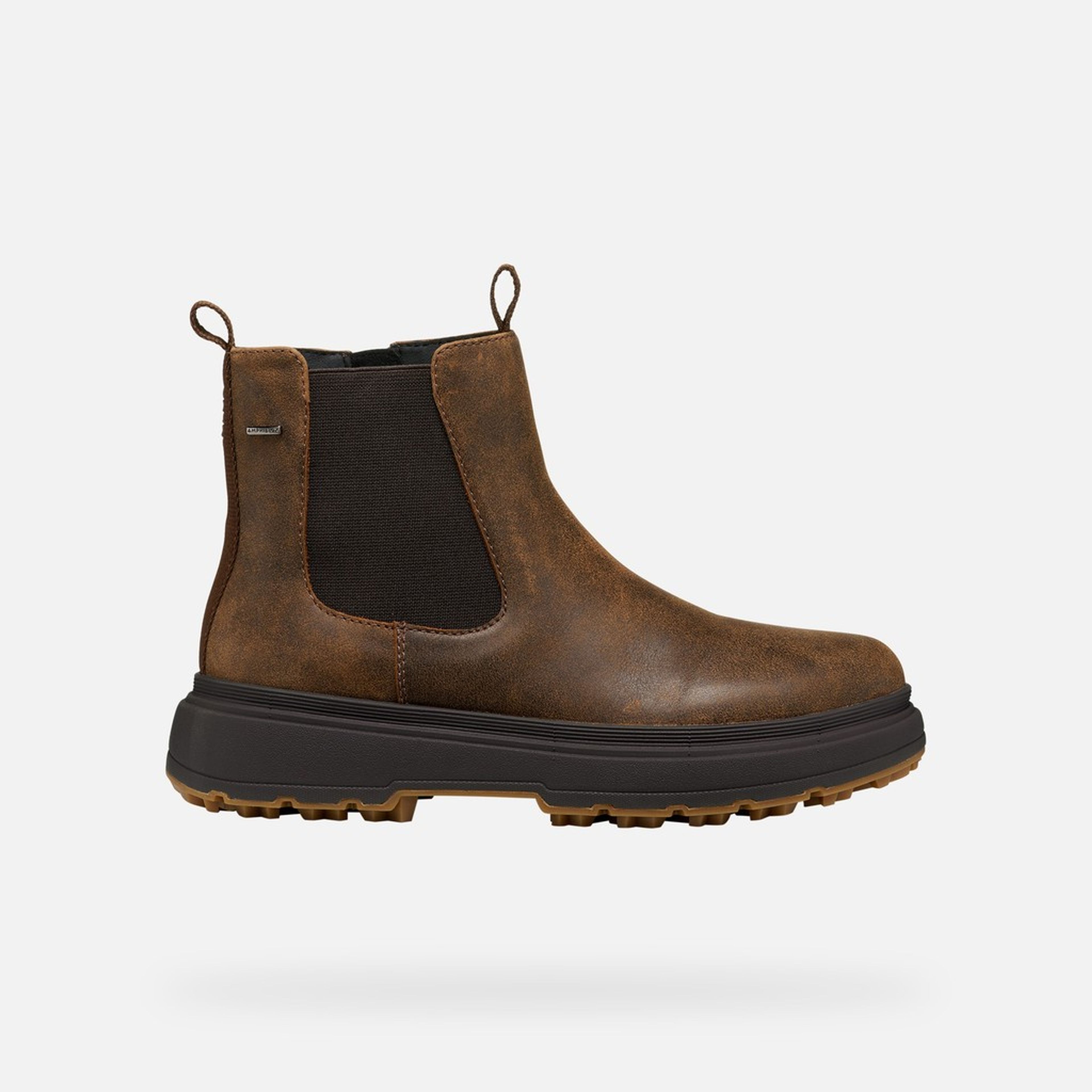 Tmavě hnědá dámská kotníková obuv Geox Lamidie + Grip ABX - 002